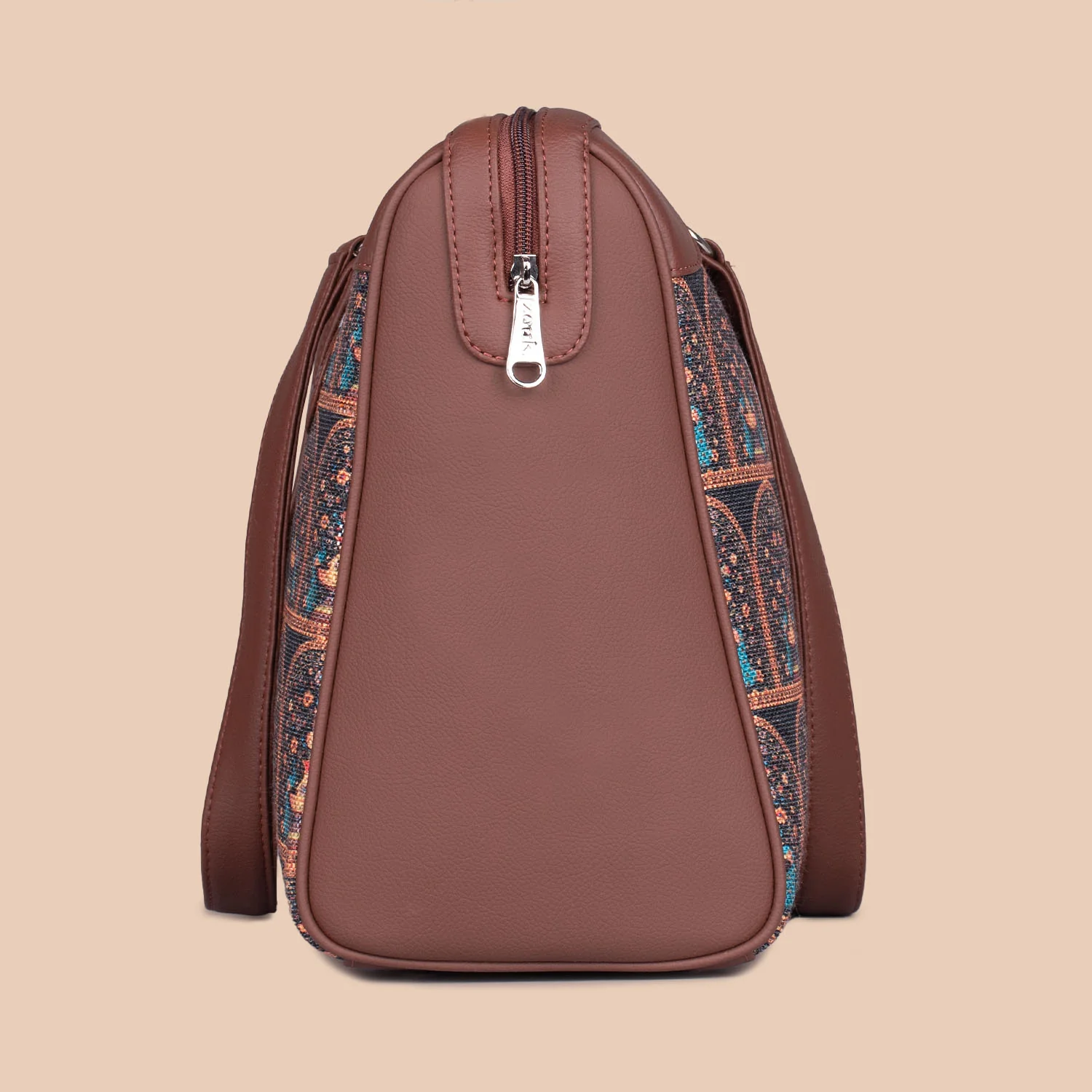 Royal Indian Peacock Motif Conference Office Bag - Image 6