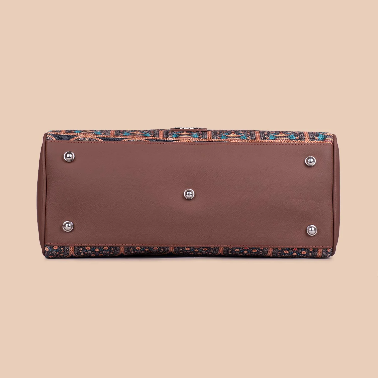 Royal Indian Peacock Motif Conference Office Bag - Image 7