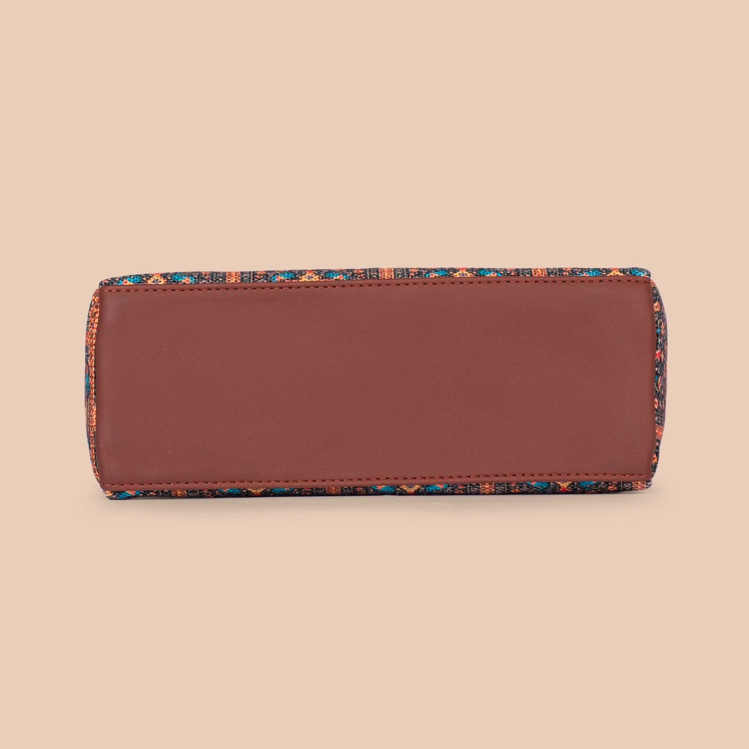 Royal Indian Peacock Motif Harmony Sling Bag - Image 8