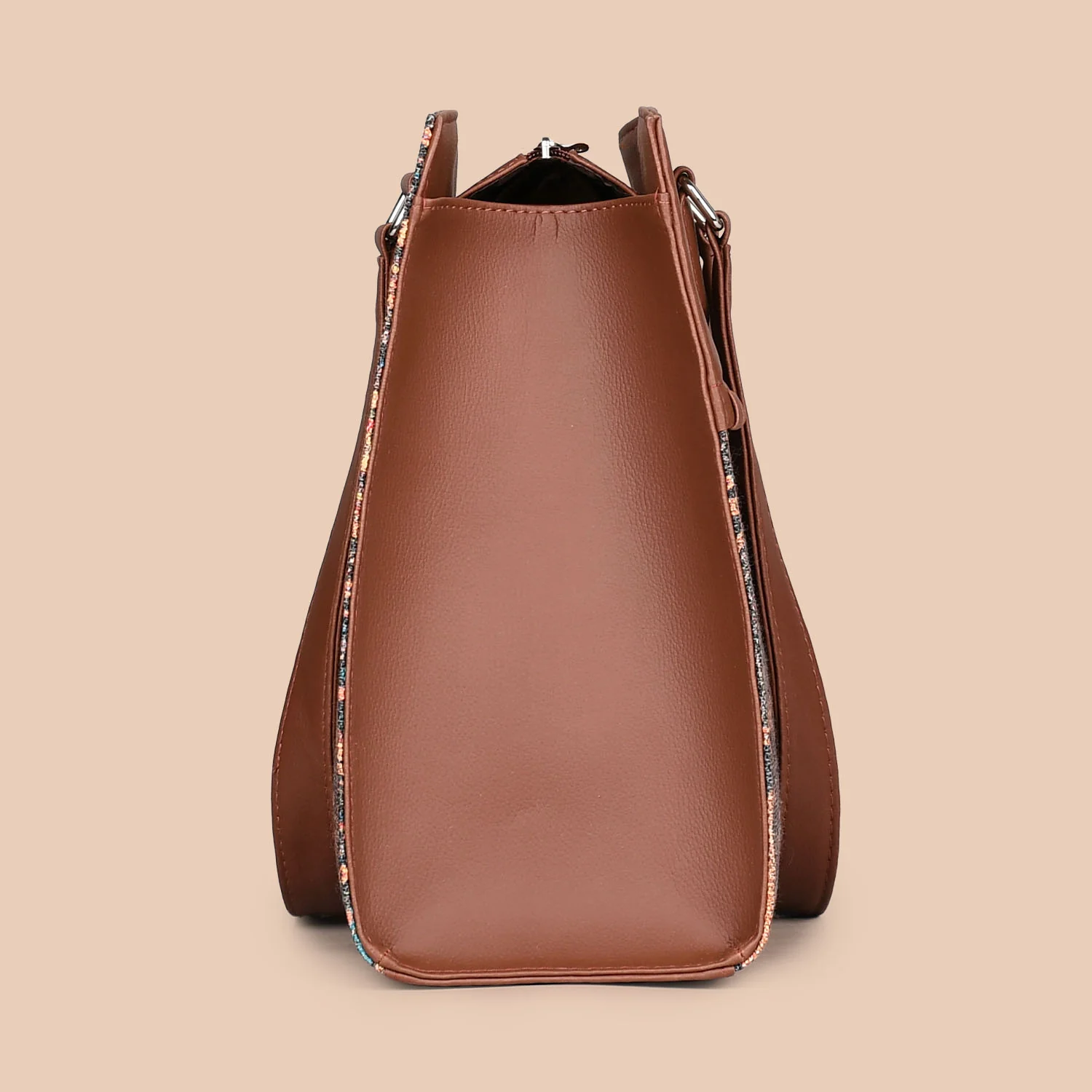 Royal Indian Peacock Motif Statement Business Bag - Image 8