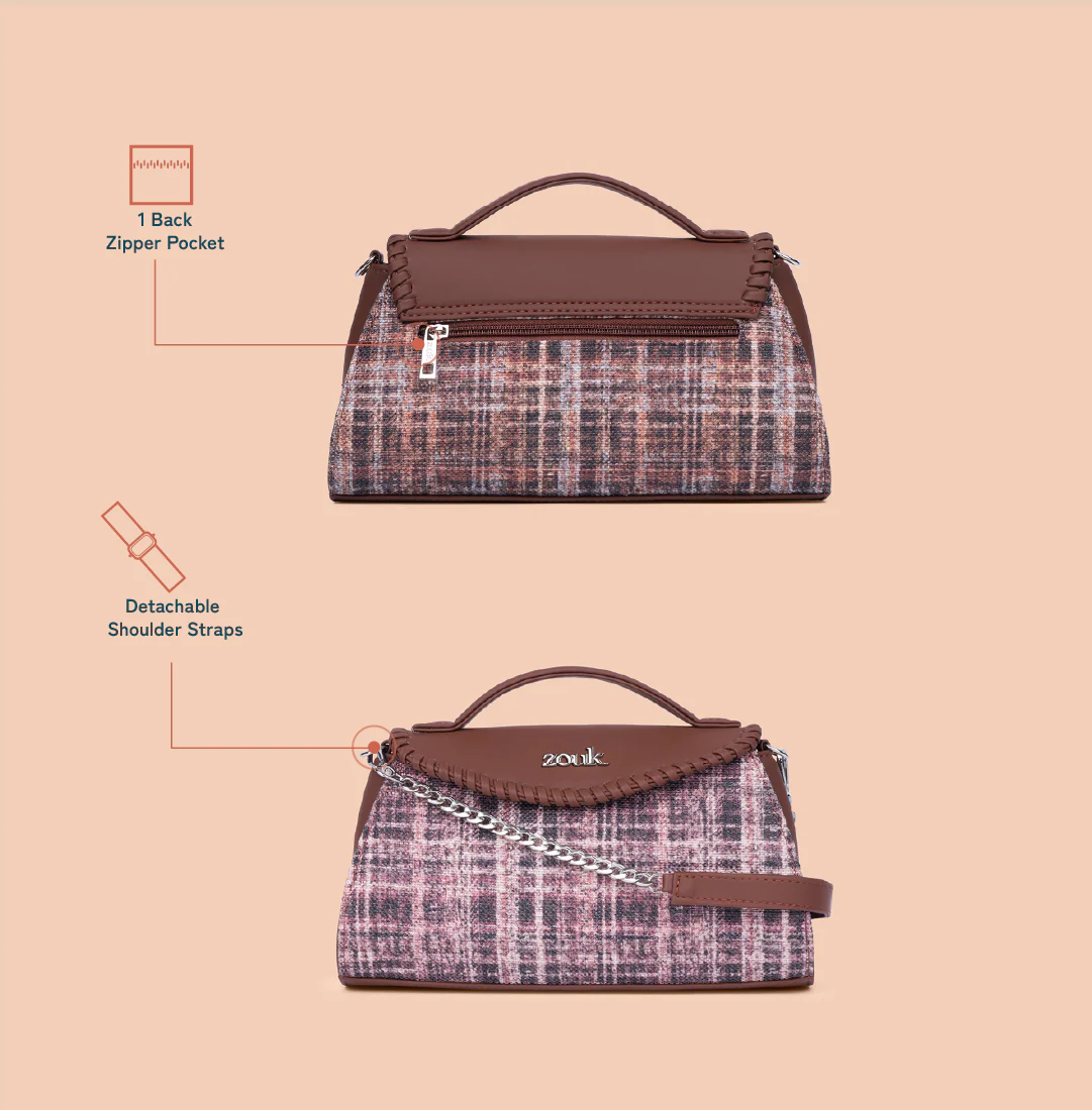 Saisha Sling Bag - Cashmere Noir (Copper) - Image 3