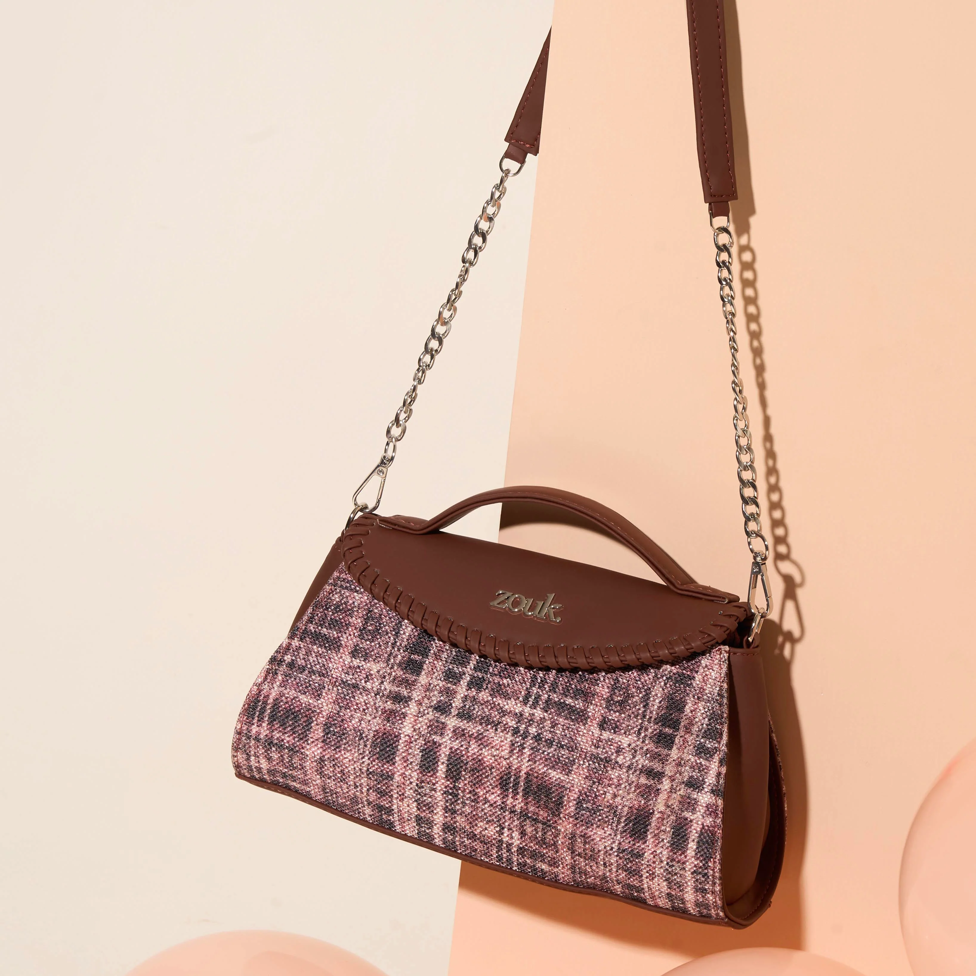 Saisha Sling Bag - Cashmere Noir (Pink) - Image 2