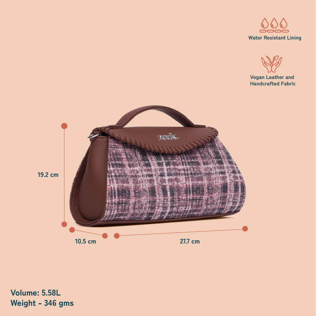 Saisha Sling Bag - Cashmere Noir (Pink) - Image 5