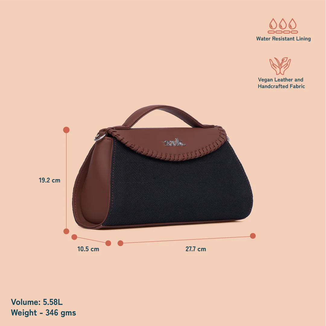 Saisha Sling Bag - Jet Black - Image 5