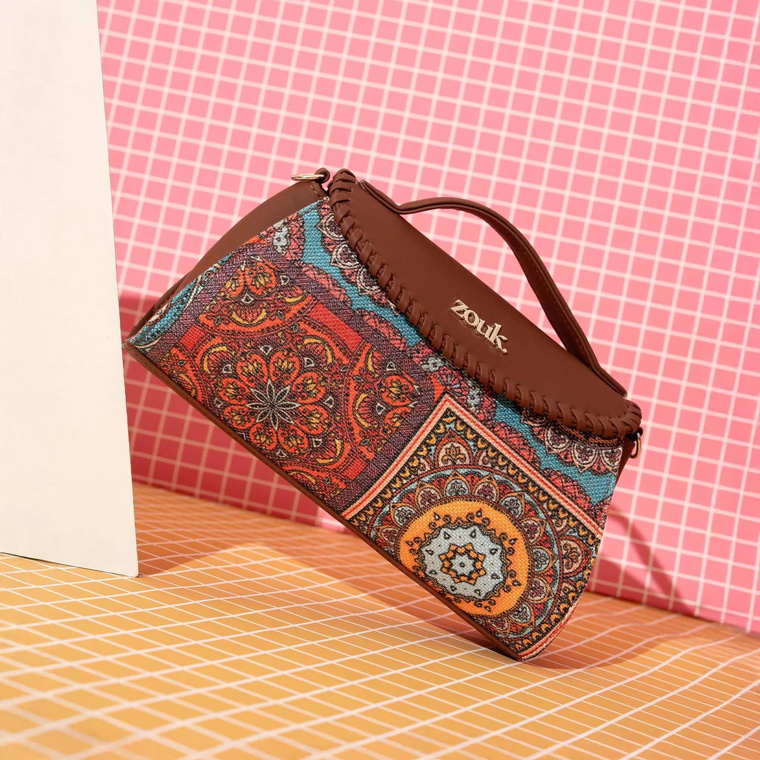 Saisha Sling Bag - Multicolor Mandala Print - Image 2