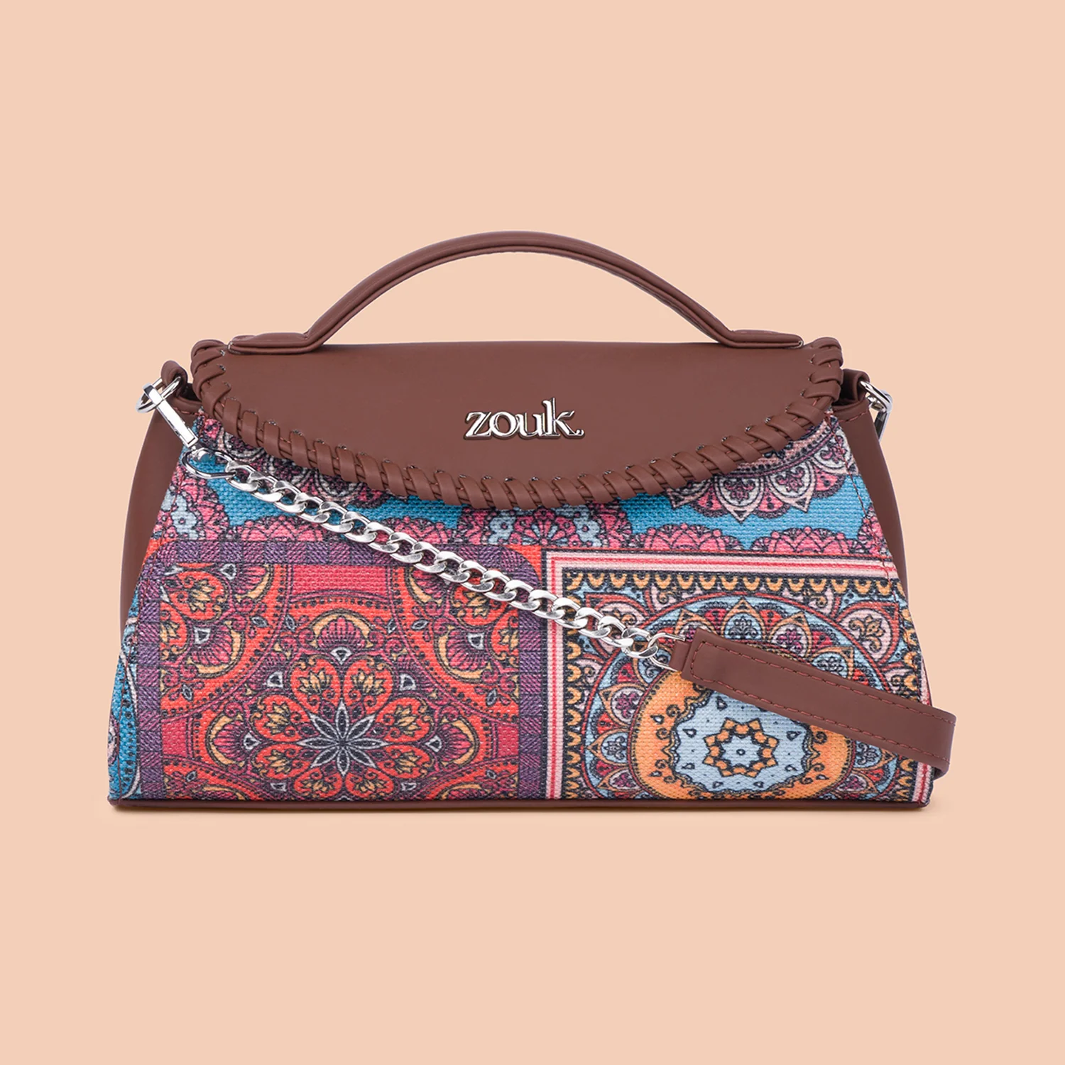 Saisha Sling Bag - Multicolor Mandala Print - Image 3