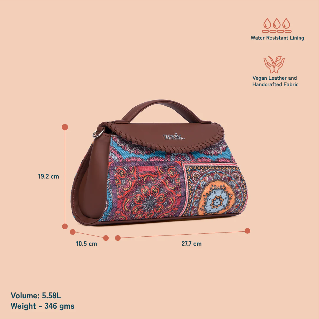 Saisha Sling Bag - Multicolor Mandala Print - Image 4