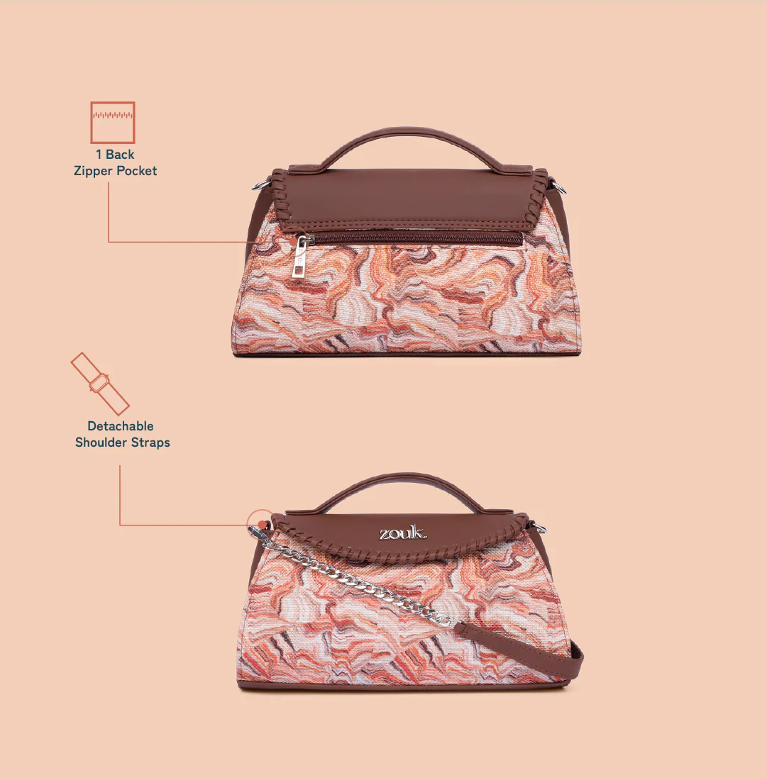 Saisha Sling Bag - Nicobar Coral - Image 4