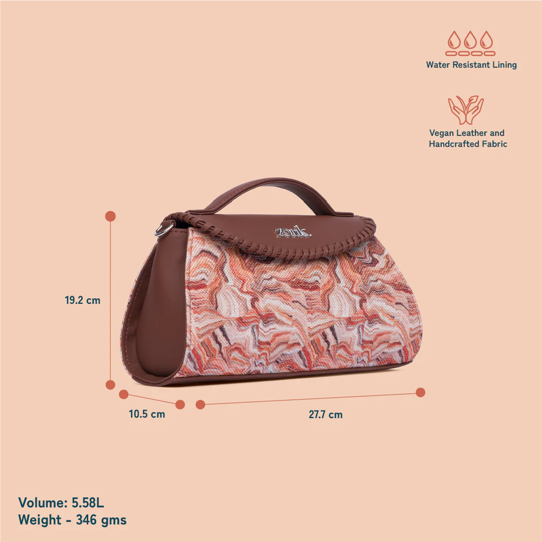 Saisha Sling Bag - Nicobar Coral - Image 5