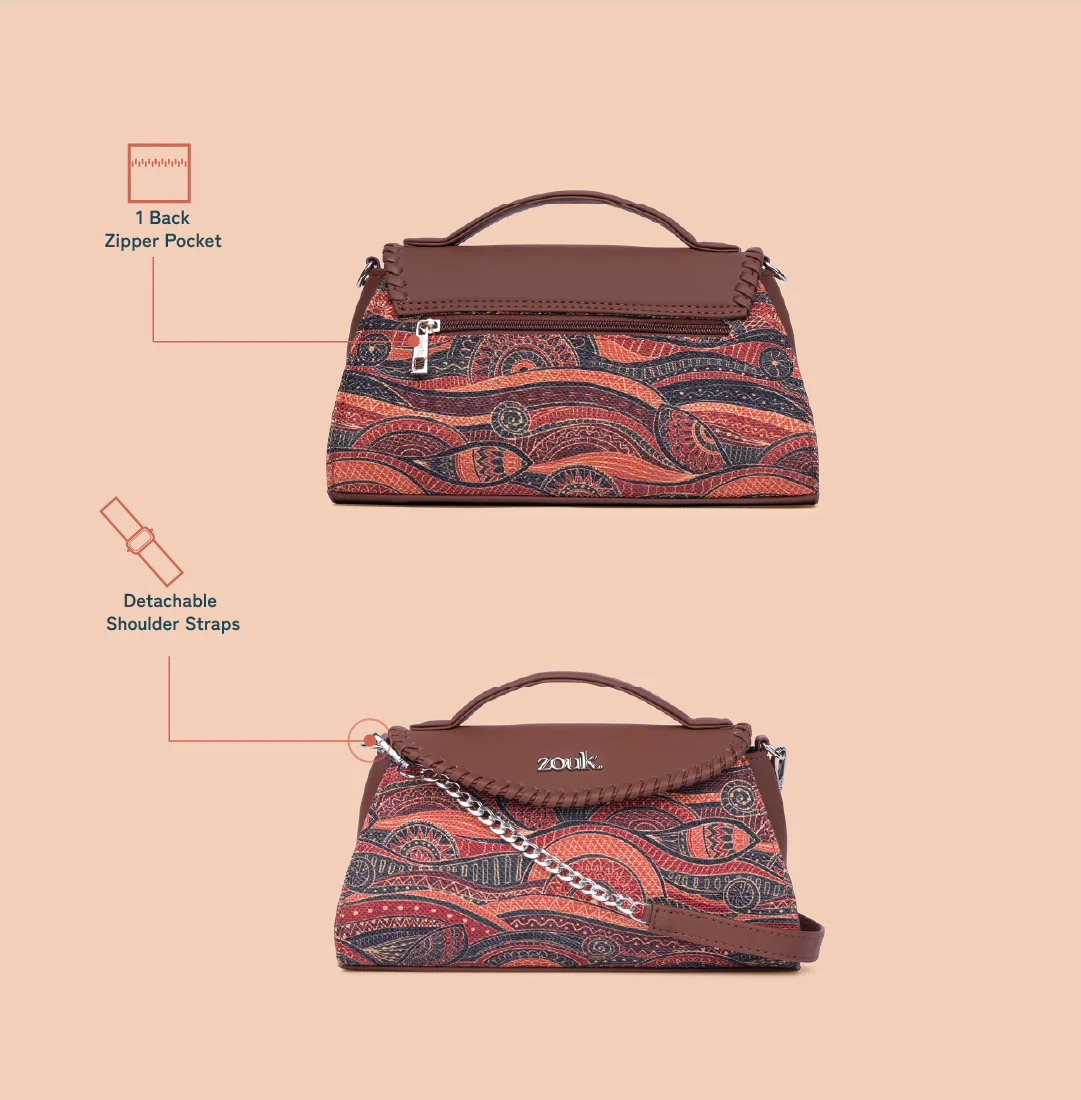 Saisha Sling Bag - Pithora Artistry - Image 3