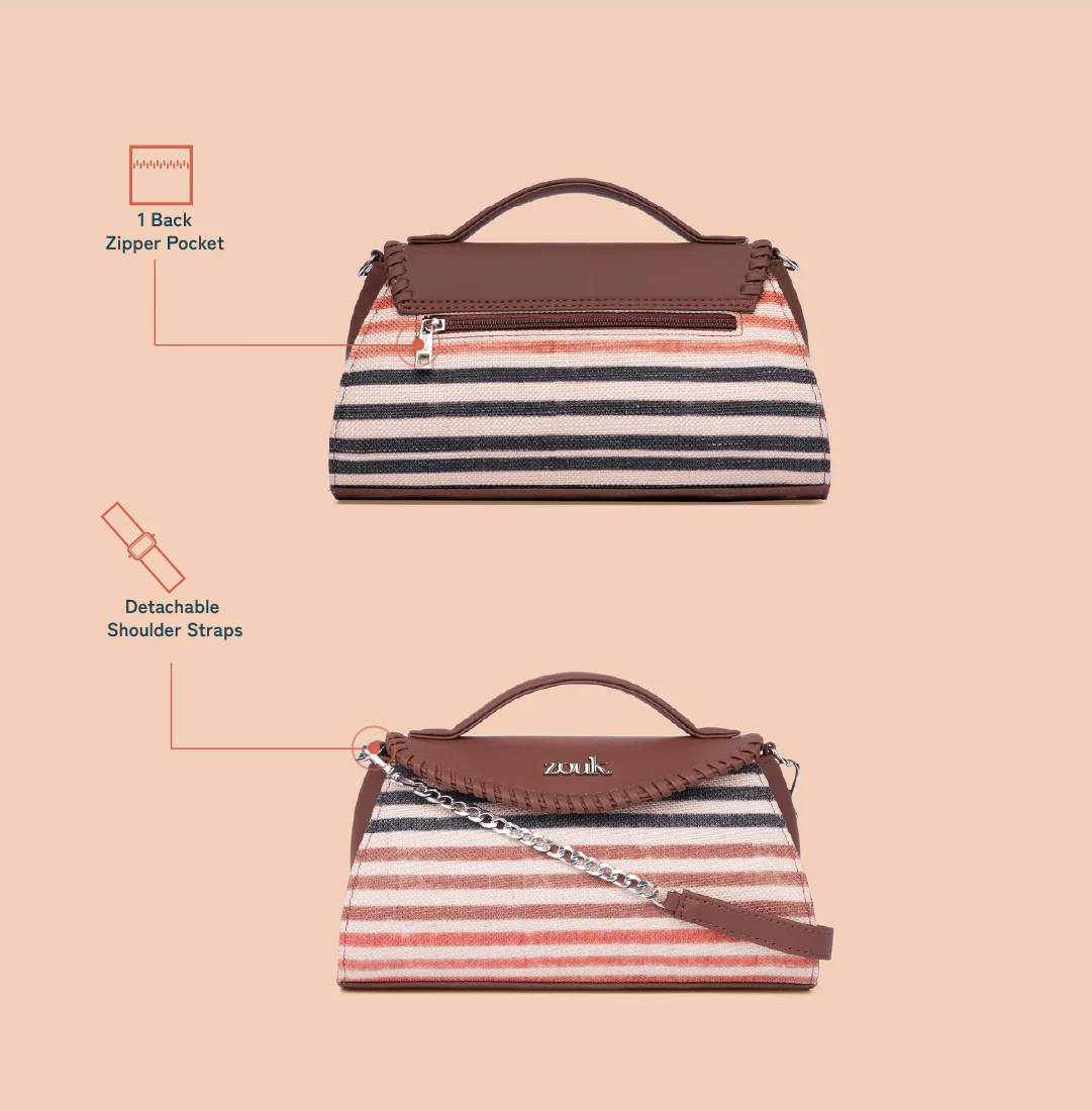 Saisha Sling Bag - Qutub Stripes - Image 4