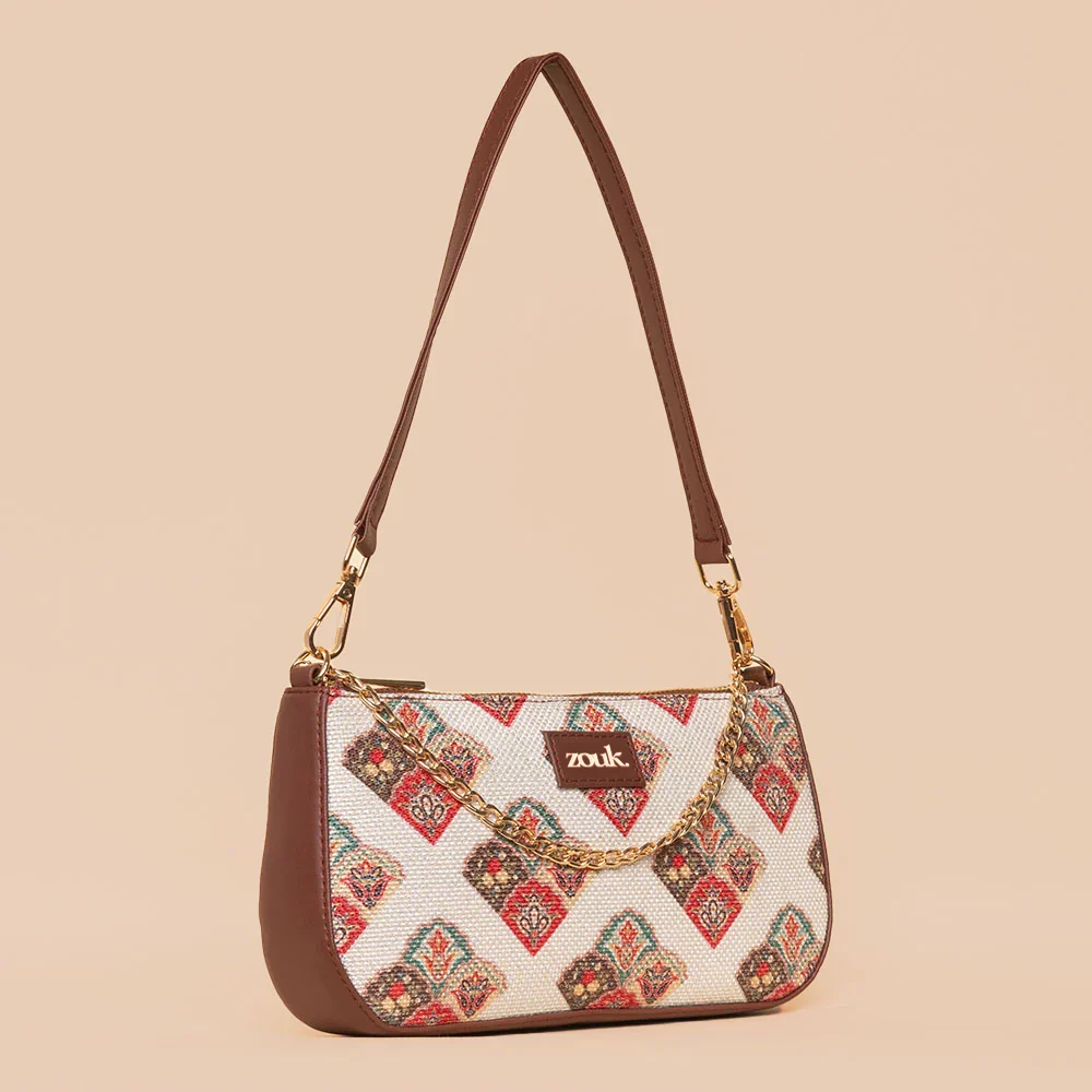 Seashell Motif White Baguette - Image 3