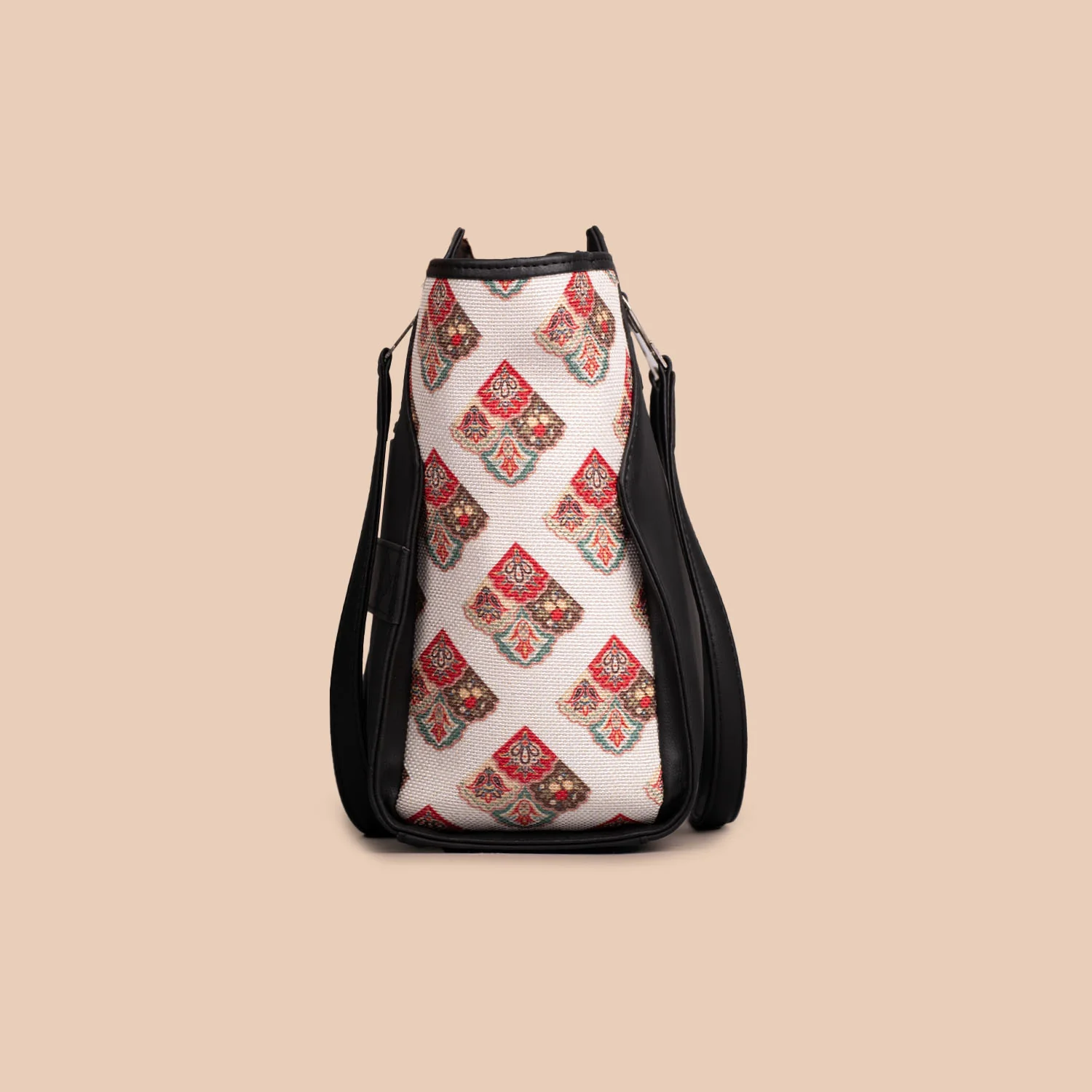 Seashell Motif White Classic Business Bag - Image 7