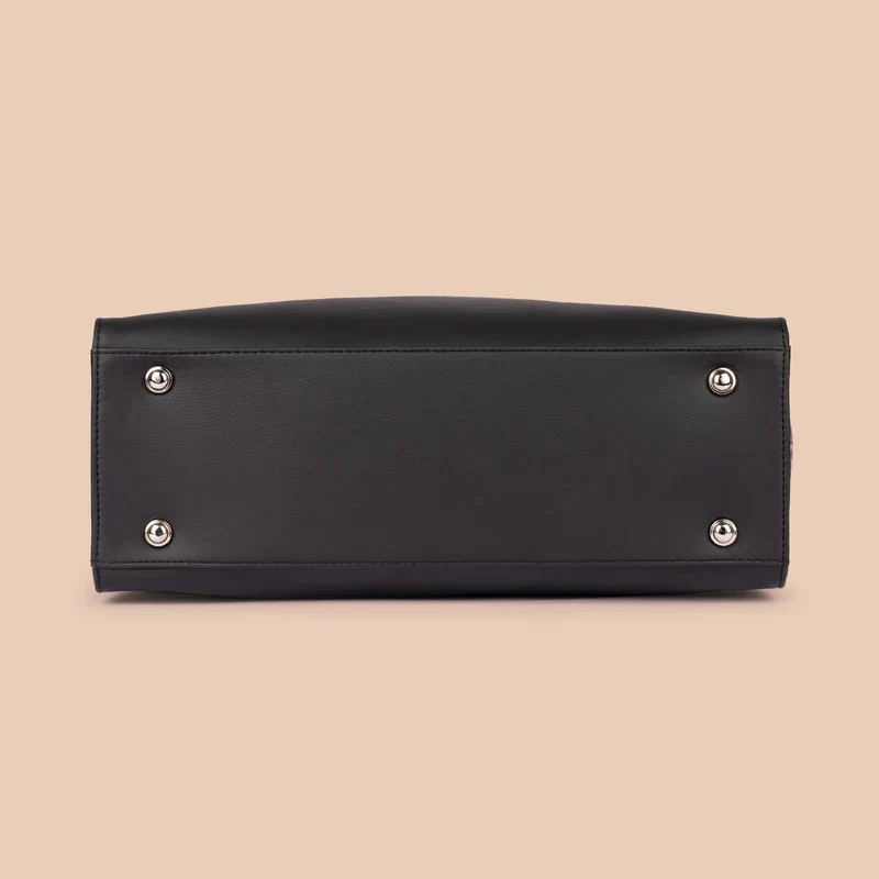 Seashell Motif White Classic Business Bag - Image 8