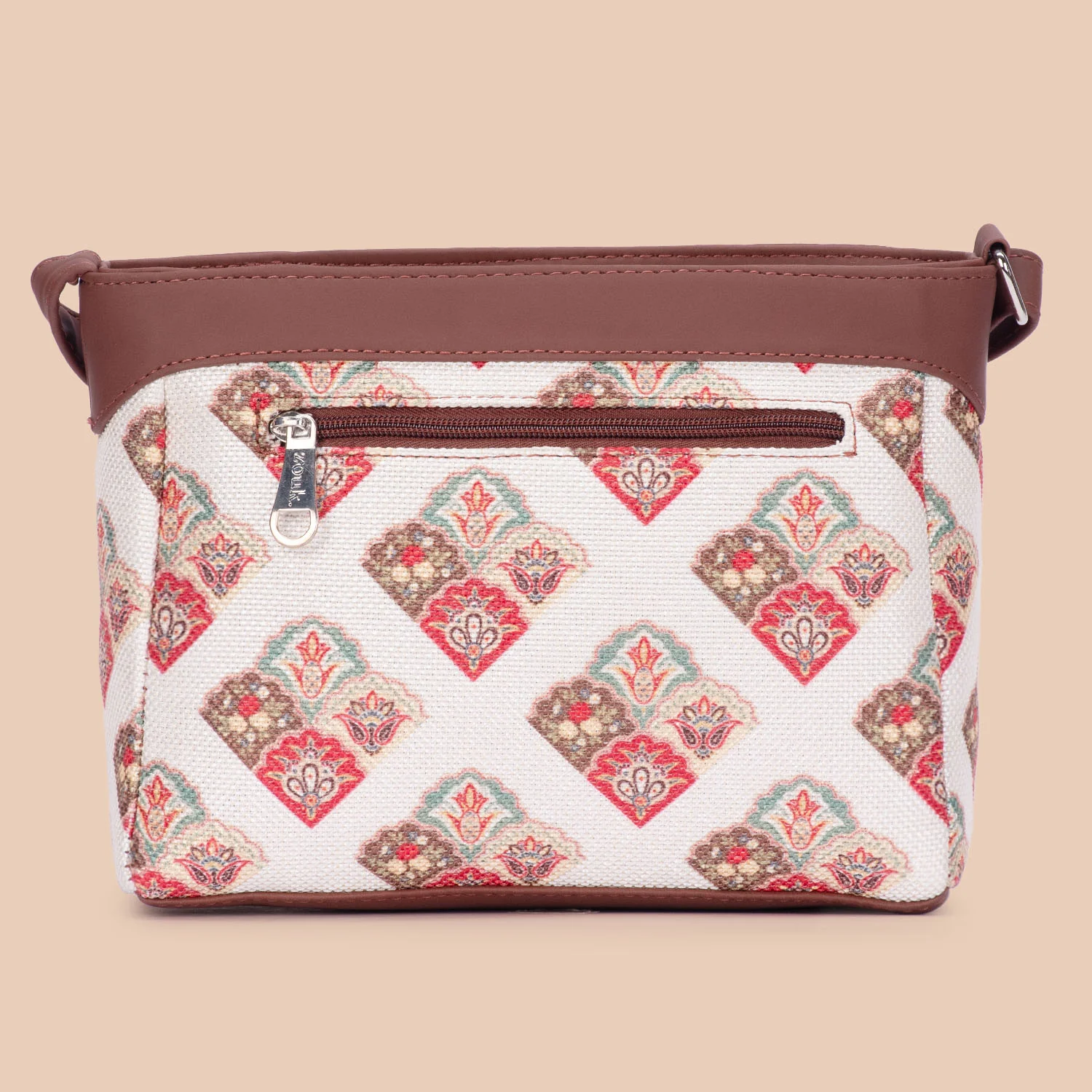 Seashell Motif White Harmony Sling Bag - Image 3