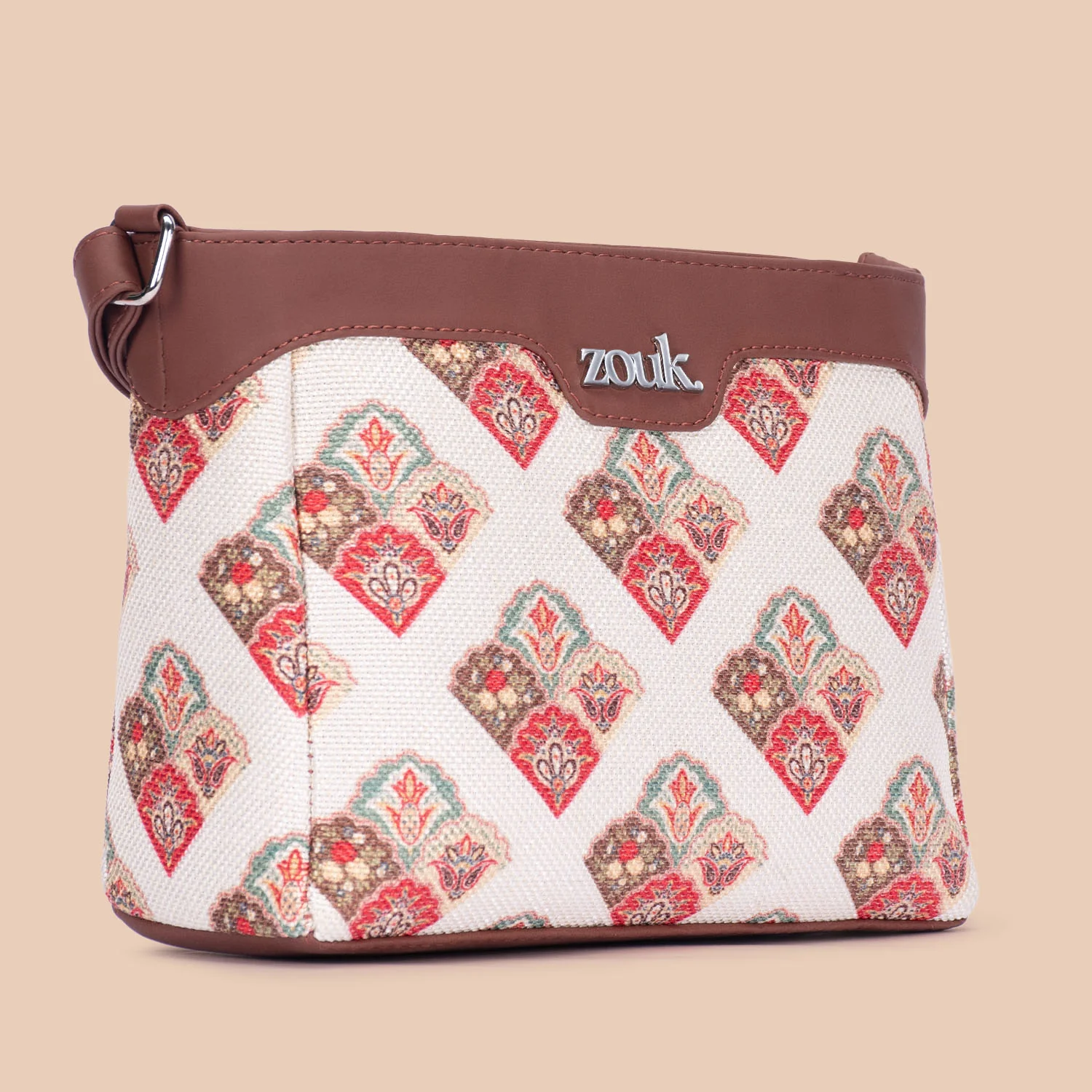 Seashell Motif White Harmony Sling Bag - Image 5