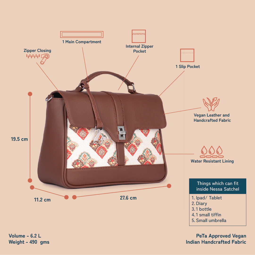 Kriti Sanon - Seashell Motif White Nessa Satchel - Image 3