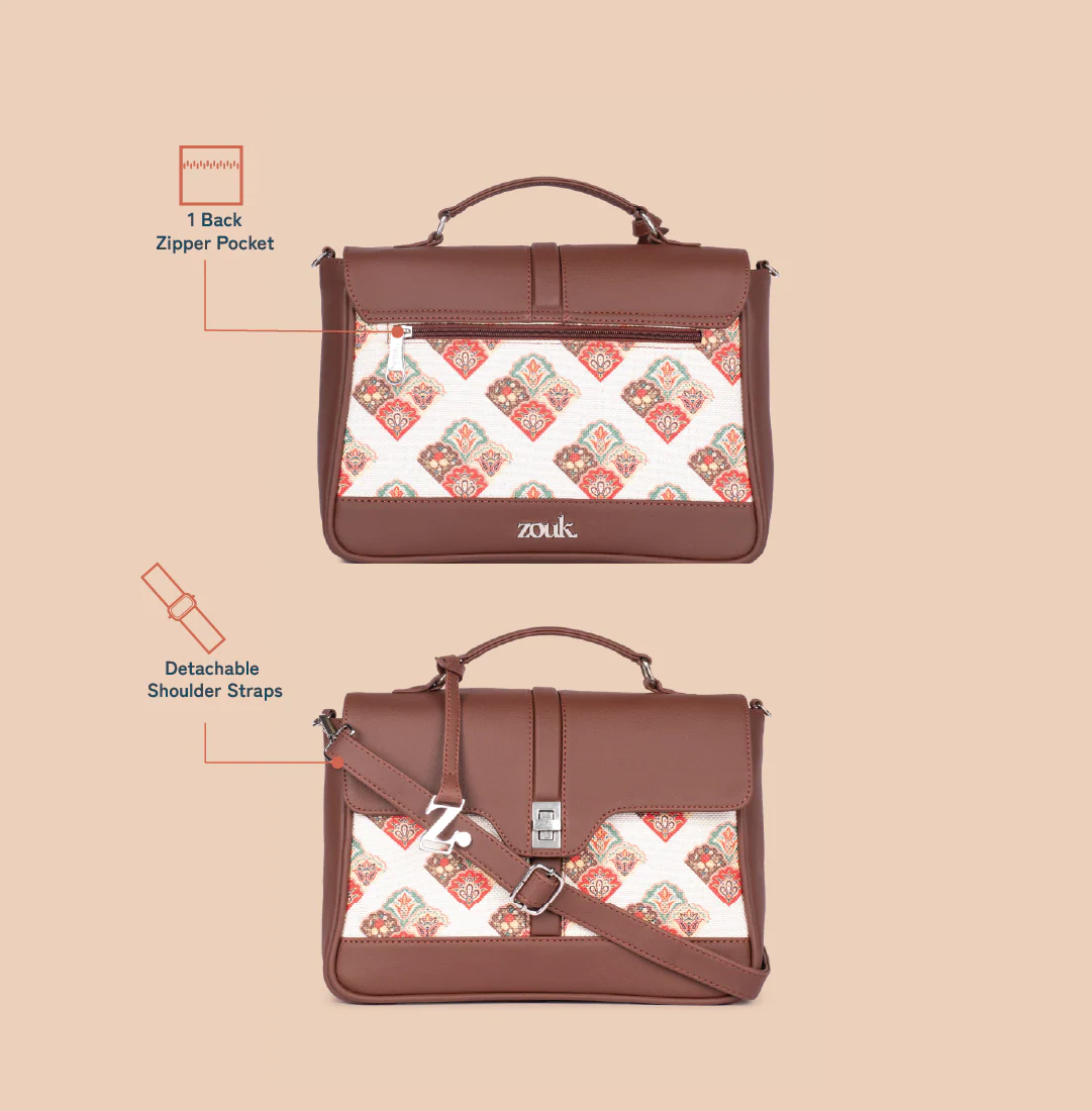 Kriti Sanon - Seashell Motif White Nessa Satchel - Image 4