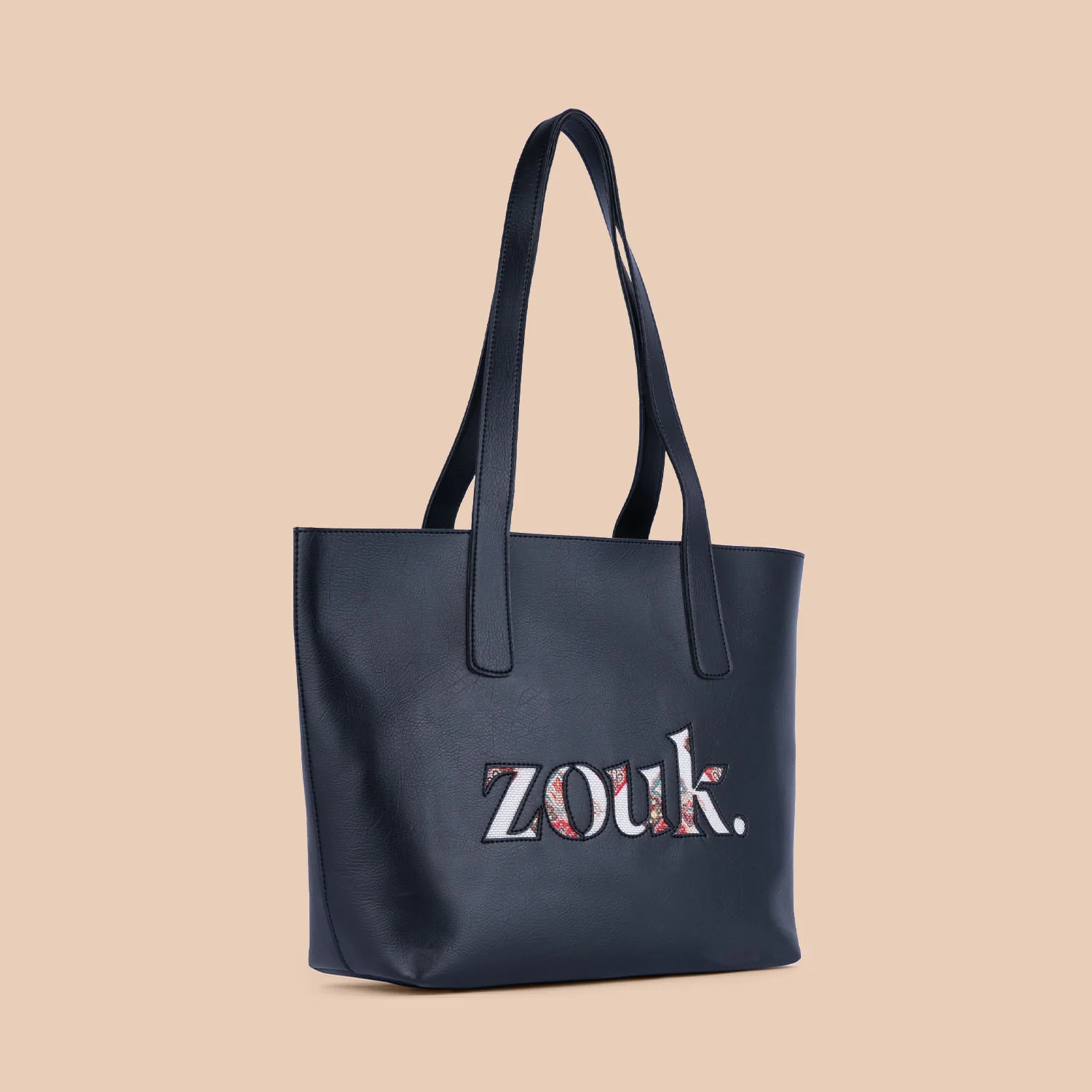 Seashell Motif White Signature Tote - Image 7