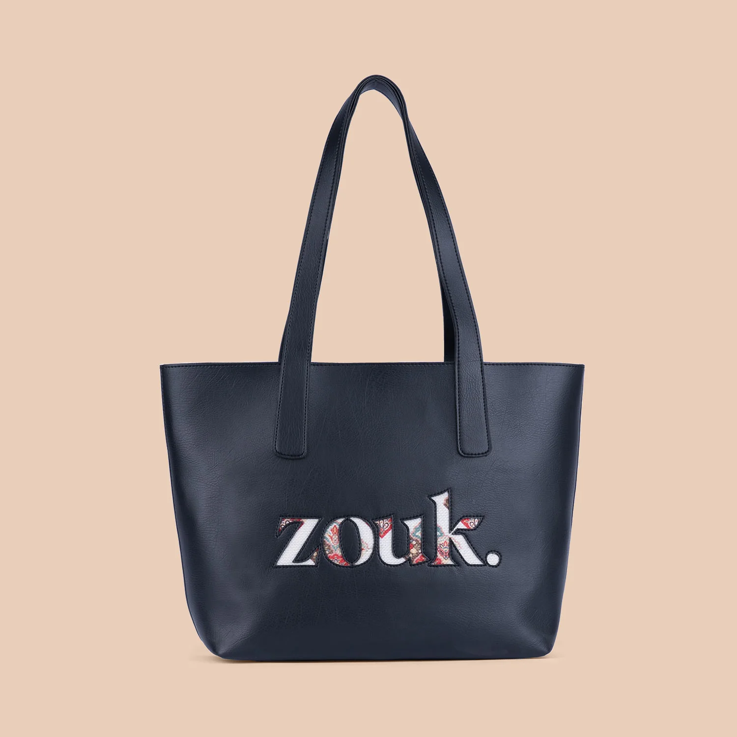 Seashell Motif White Signature Tote - Image 8