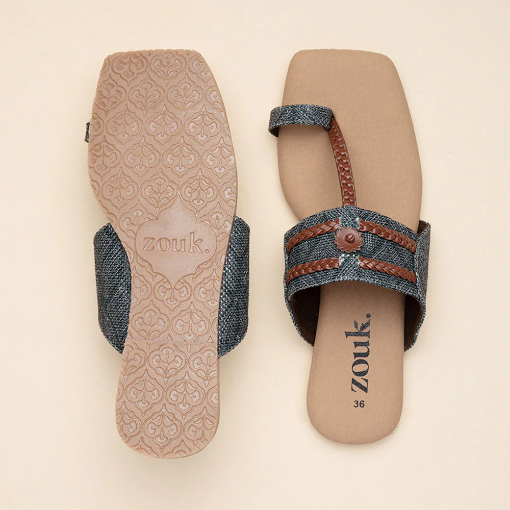 Shalimar Qila Braided Kolhapuri Chappal - Image 2