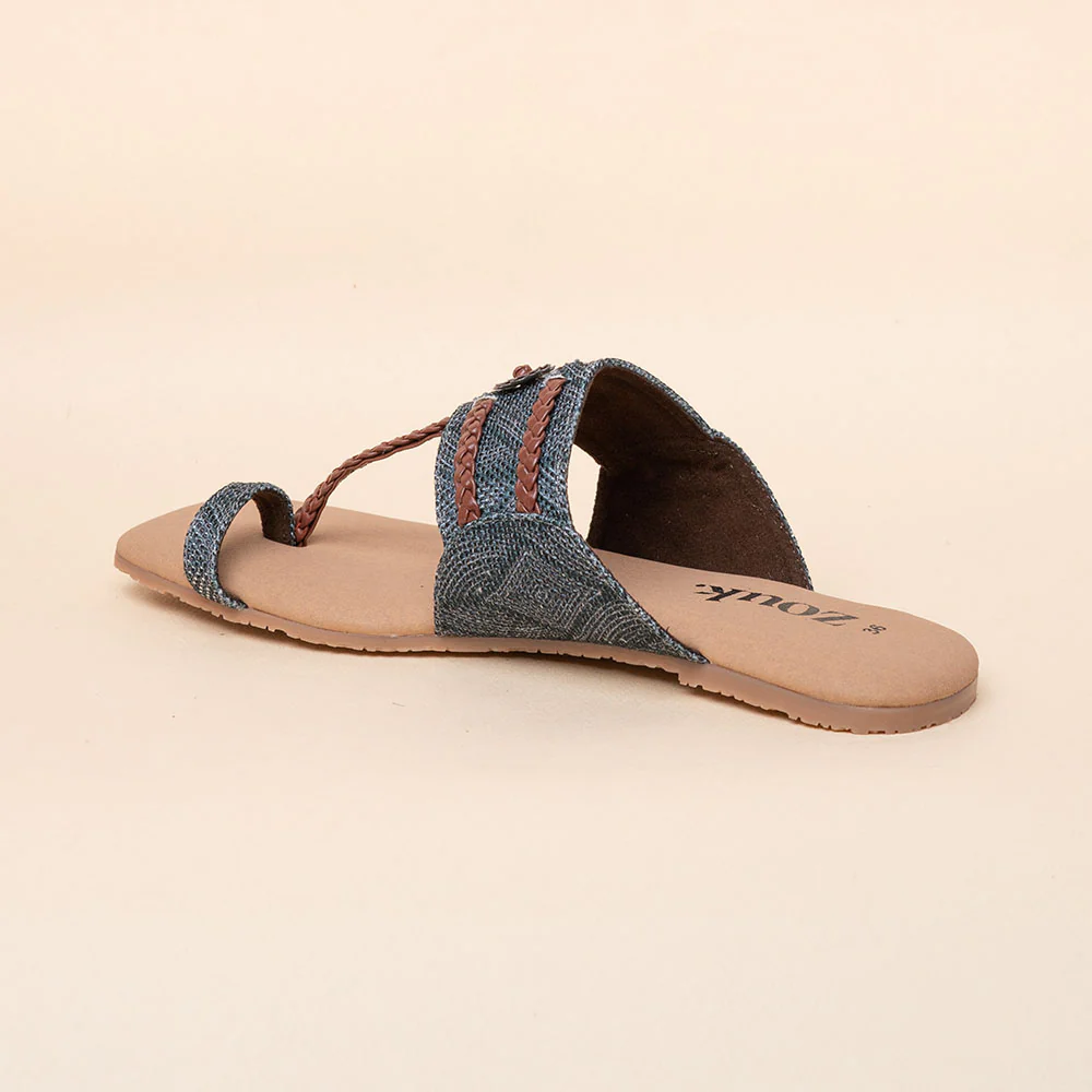 Shalimar Qila Braided Kolhapuri Chappal - Image 7