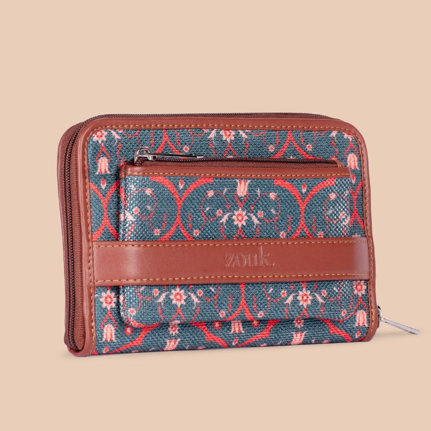 Sheesh Mahal Jaali Motif Classic Zipper Wallet - Image 5