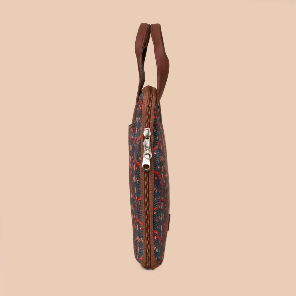 Sheesh Mahal Jaali Motif L-Zippered Laptop Sleeve - Image 10