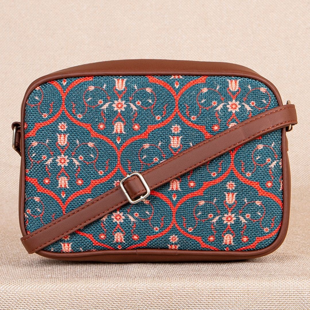 Sheesh Mahal Jaali Motif Sling Bag - Image 2