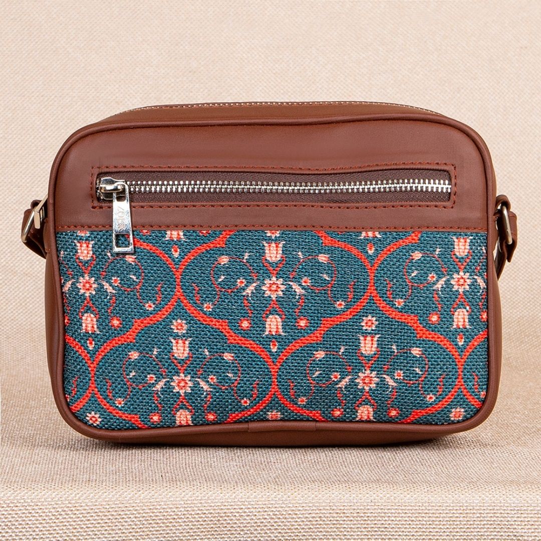 Sheesh Mahal Jaali Motif Sling Bag - Image 4