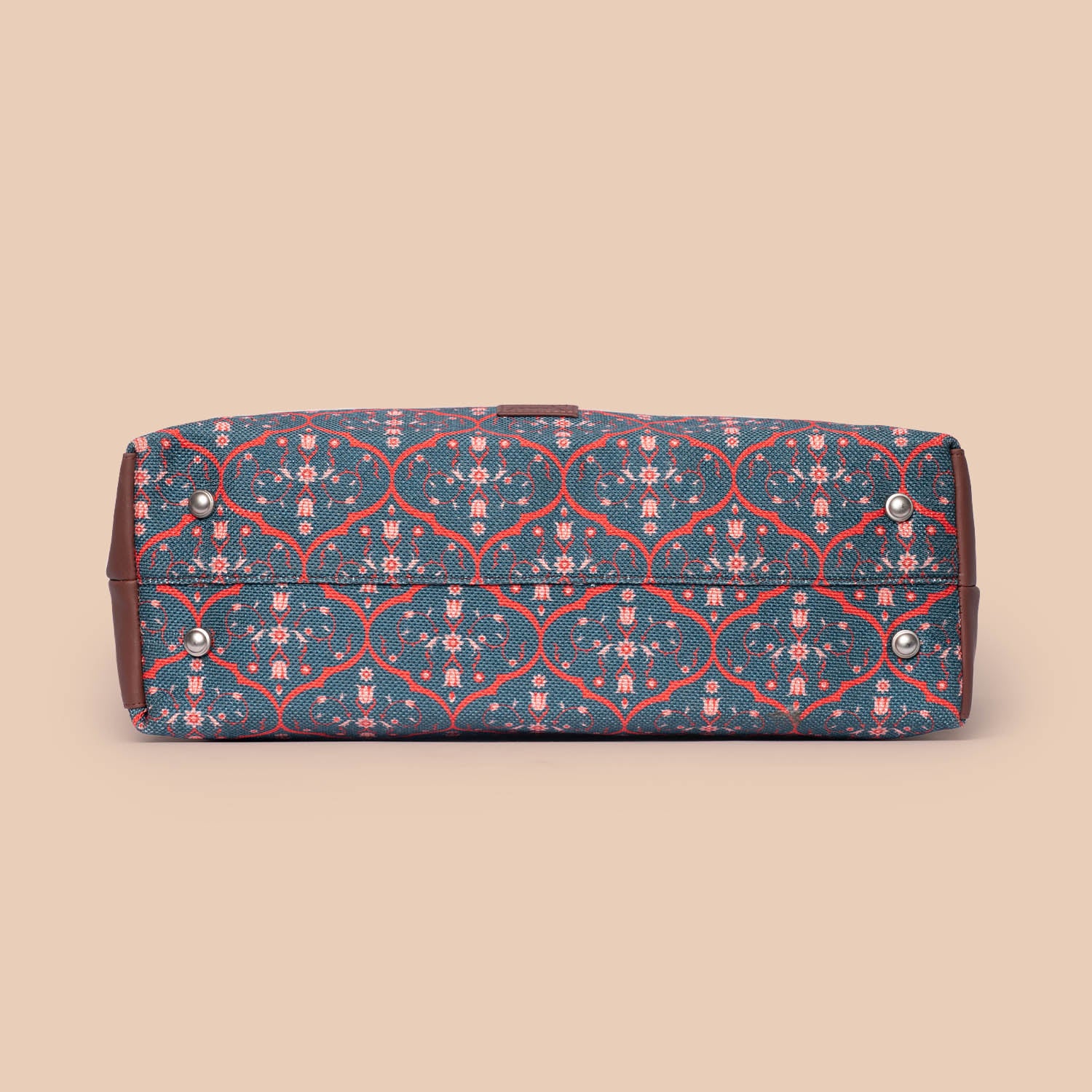 Sheesh Mahal Jaali Motif Statement Office Bag - Image 9