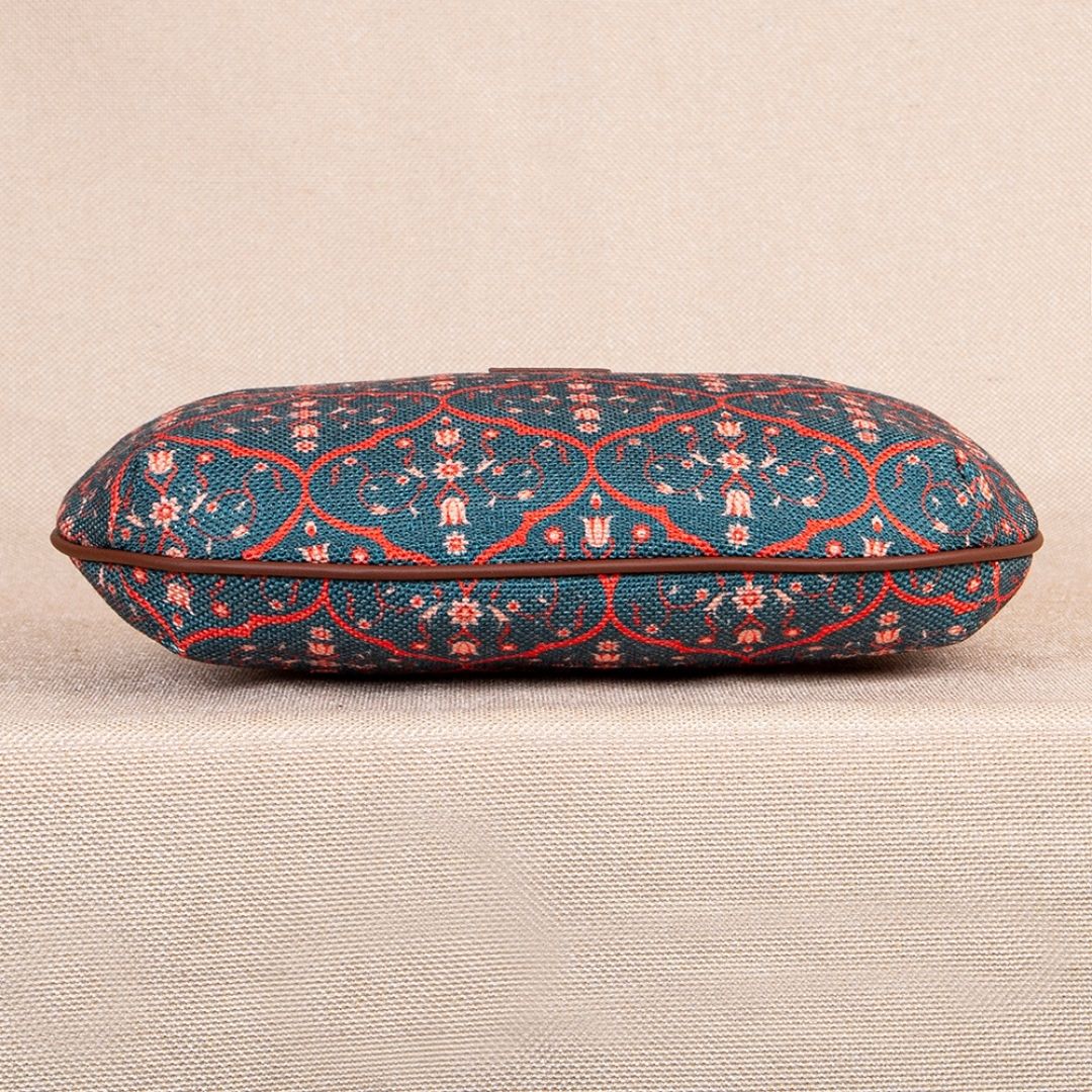 Sheesh Mahal Jaali Motif Structured Shoulder Bag - Image 9