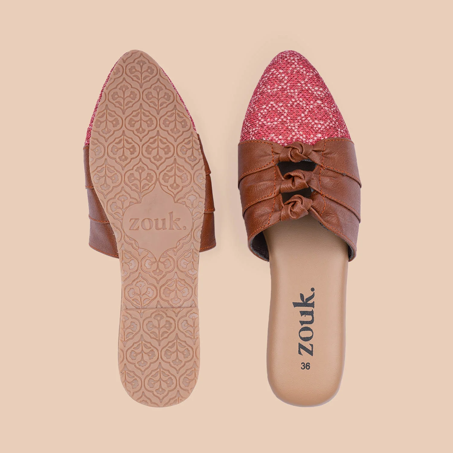 Shimla Freesia Knotted Mules - Image 2