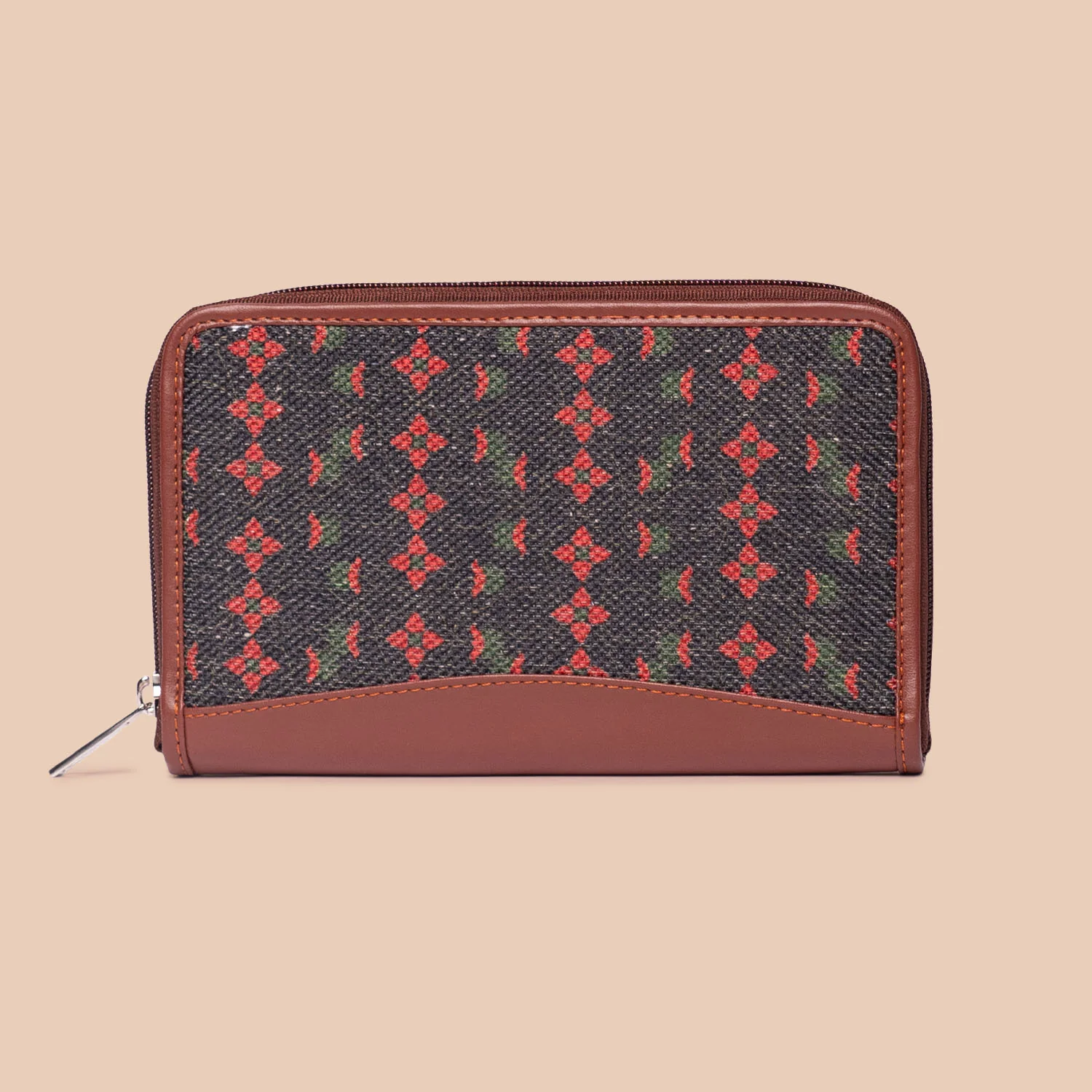 Shobha Niwas Lotus Motif Chain Wallet - Image 2