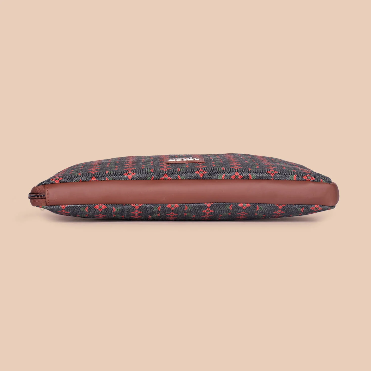 Shobha Niwas Lotus Motif L-Zippered Laptop Sleeve - Image 10