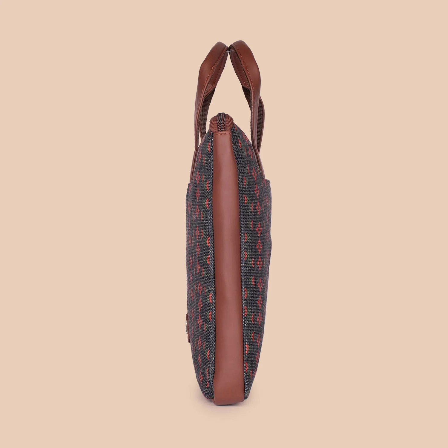 Shobha Niwas Lotus Motif L-Zippered Laptop Sleeve - Image 8
