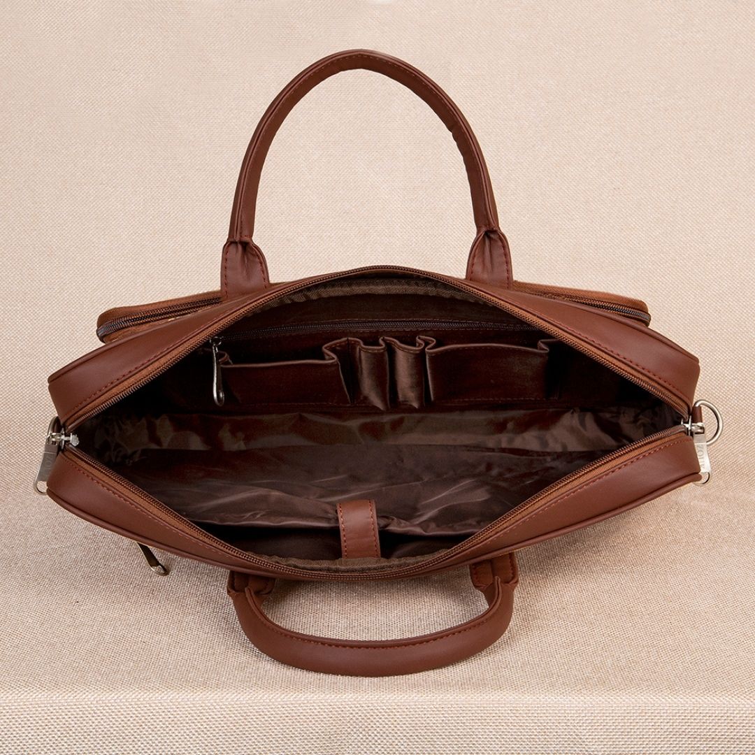Shobha Niwas Lotus Motif Laptop Bag - Image 5