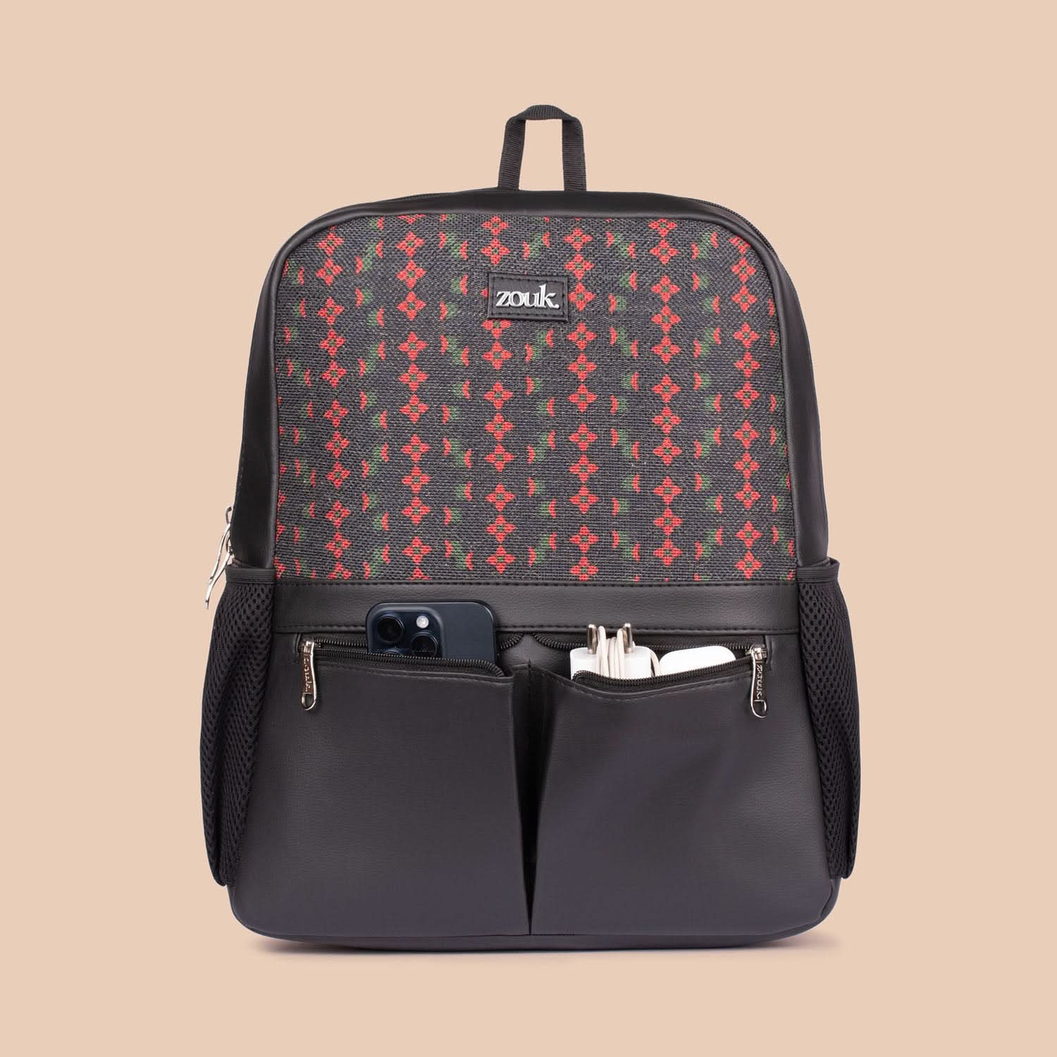 Shobha Niwas Lotus Motif Office Backpack - Image 3