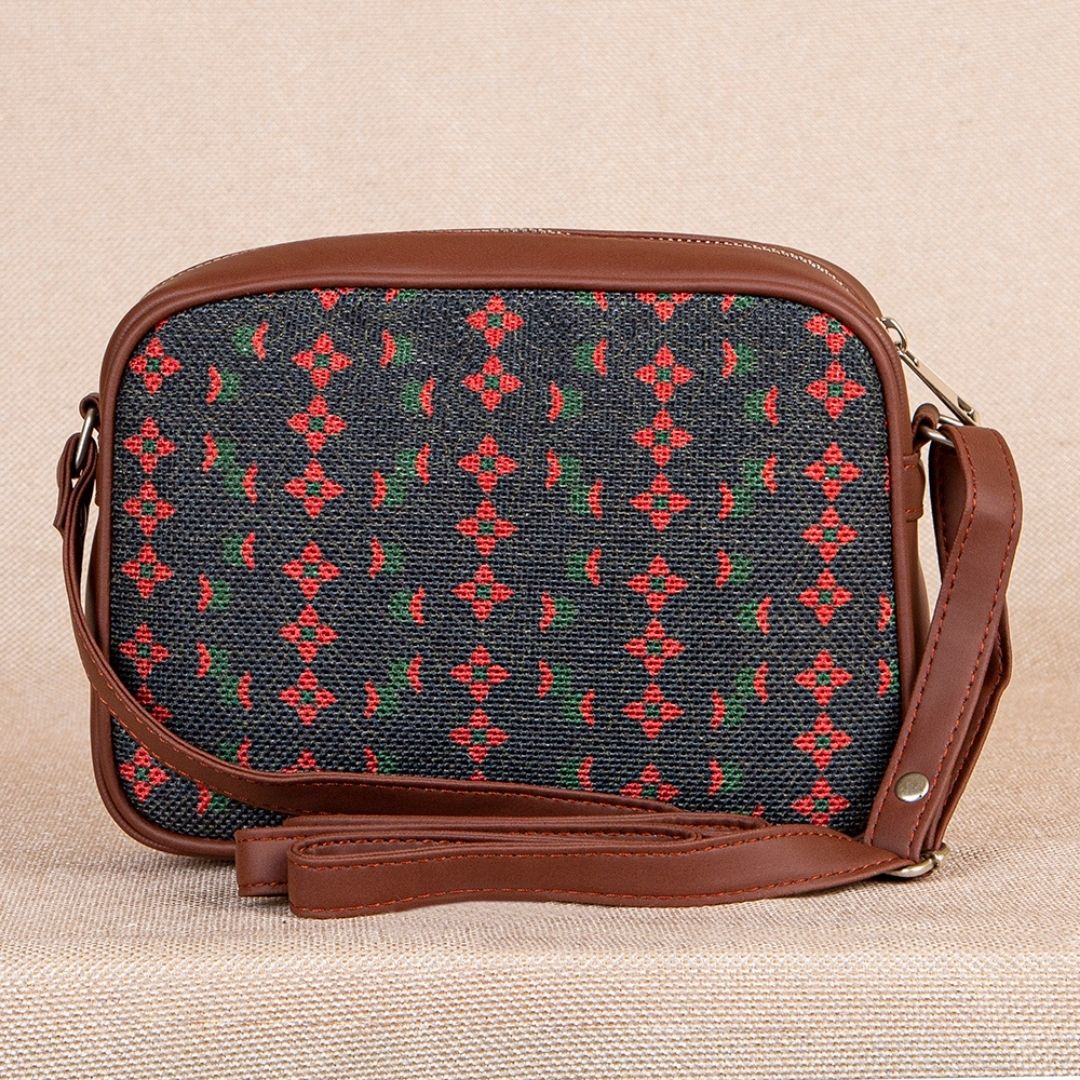 Shobha Niwas Lotus Motif Sling Bag - Image 2