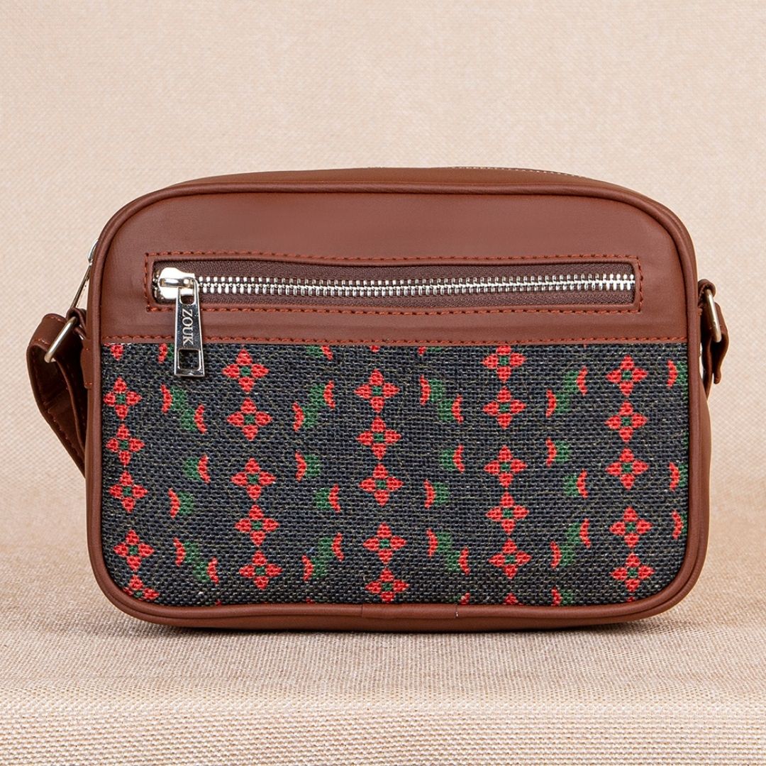 Shobha Niwas Lotus Motif Sling Bag - Image 3