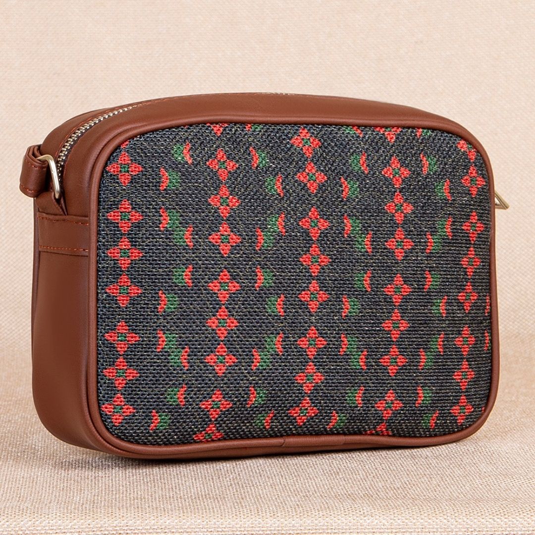 Shobha Niwas Lotus Motif Sling Bag - Image 4