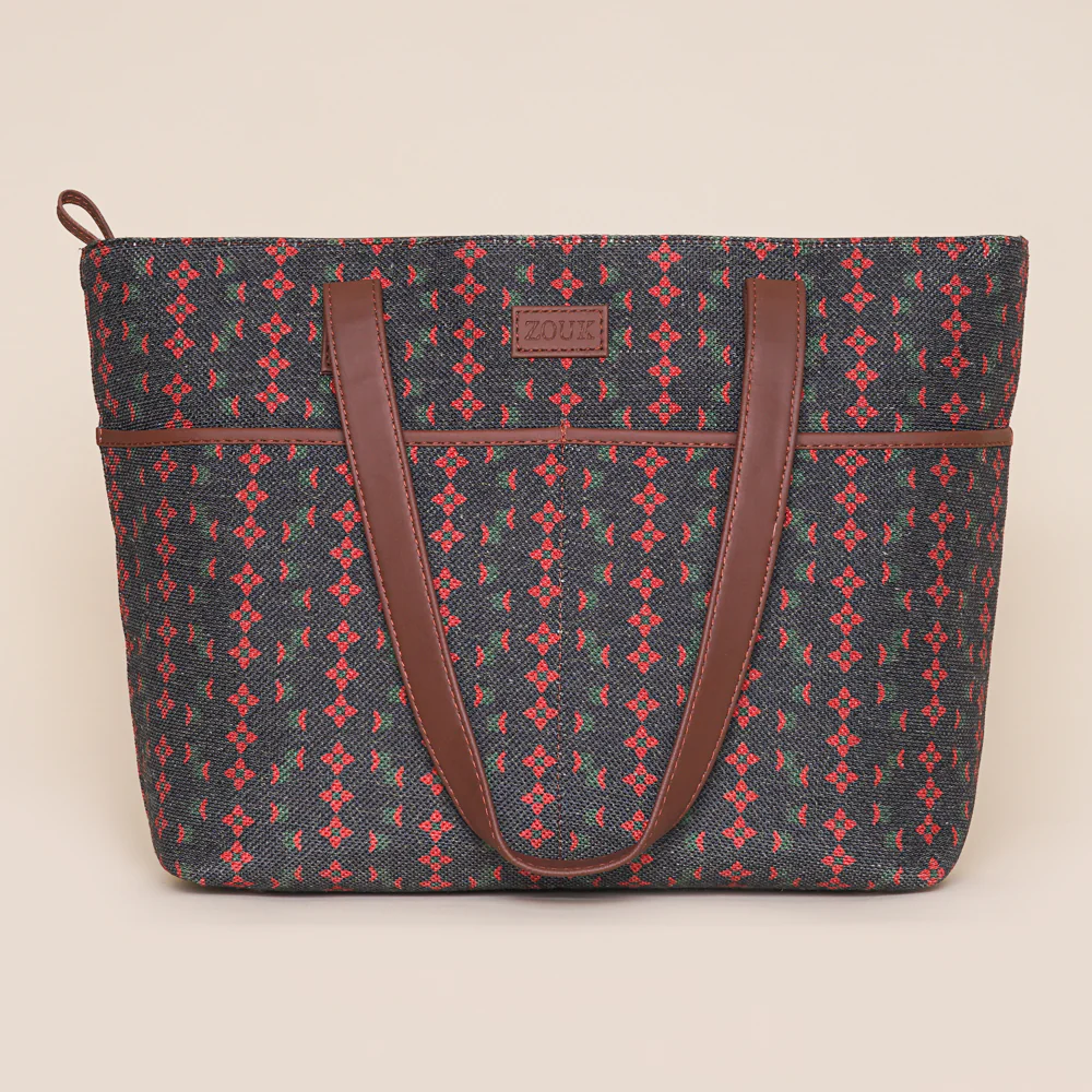 Shobha Niwas Lotus Motif Tote Bag - Image 2
