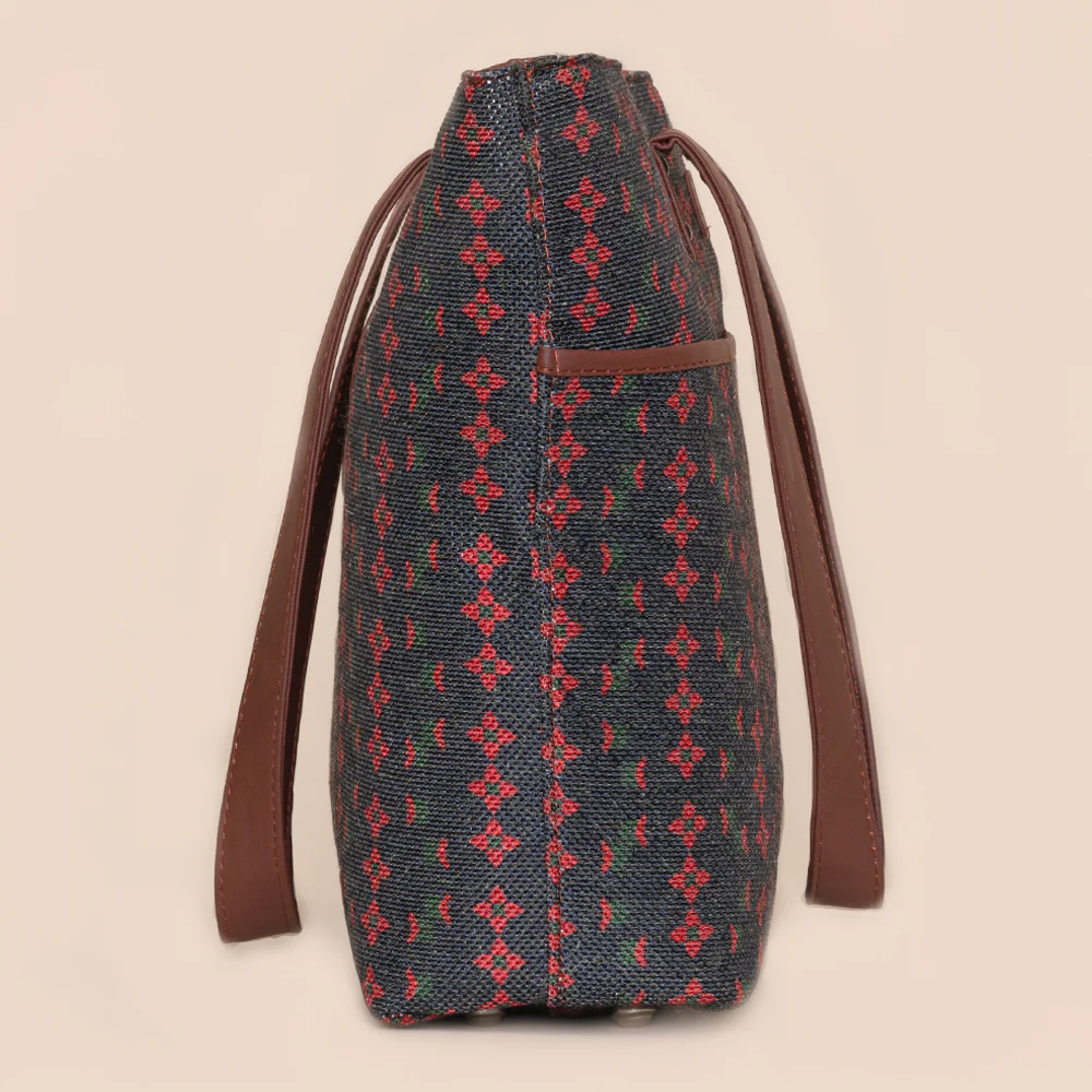 Shobha Niwas Lotus Motif Tote Bag - Image 6