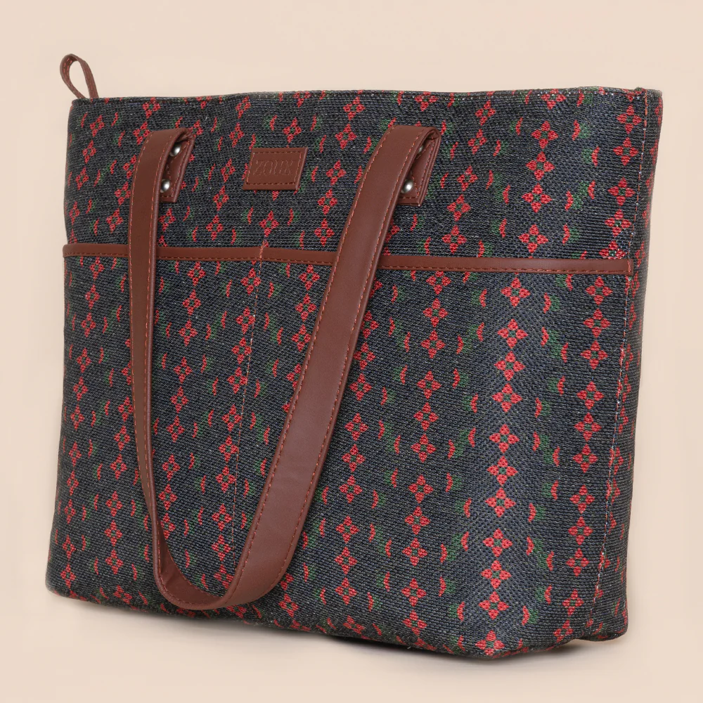 Shobha Niwas Lotus Motif Tote Bag - Image 7