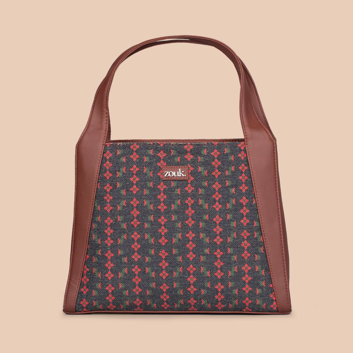 Shobha Niwas Lotus Motif Trapezia Tote - Image 2