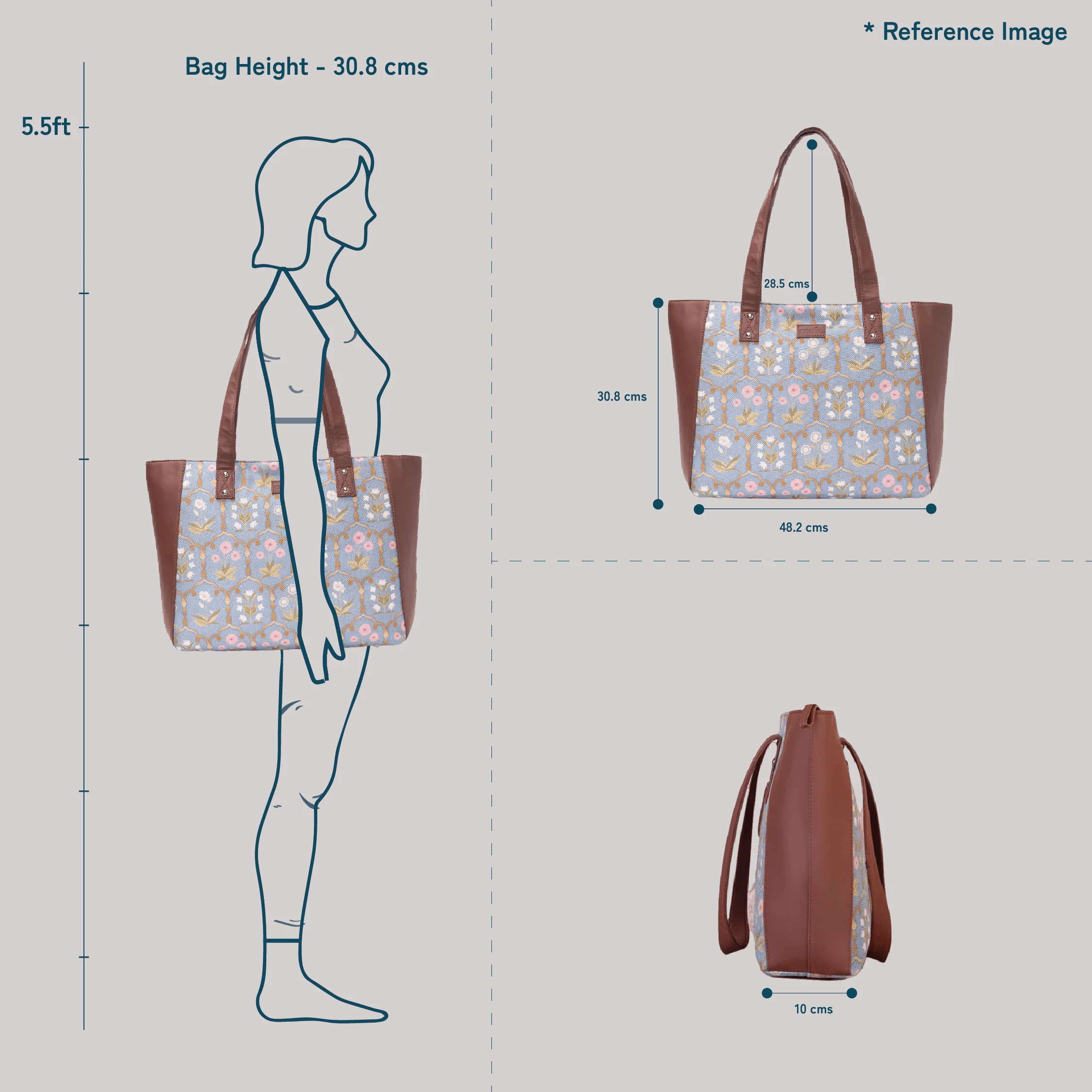 FloMotif Side Tote Bag - Image 6
