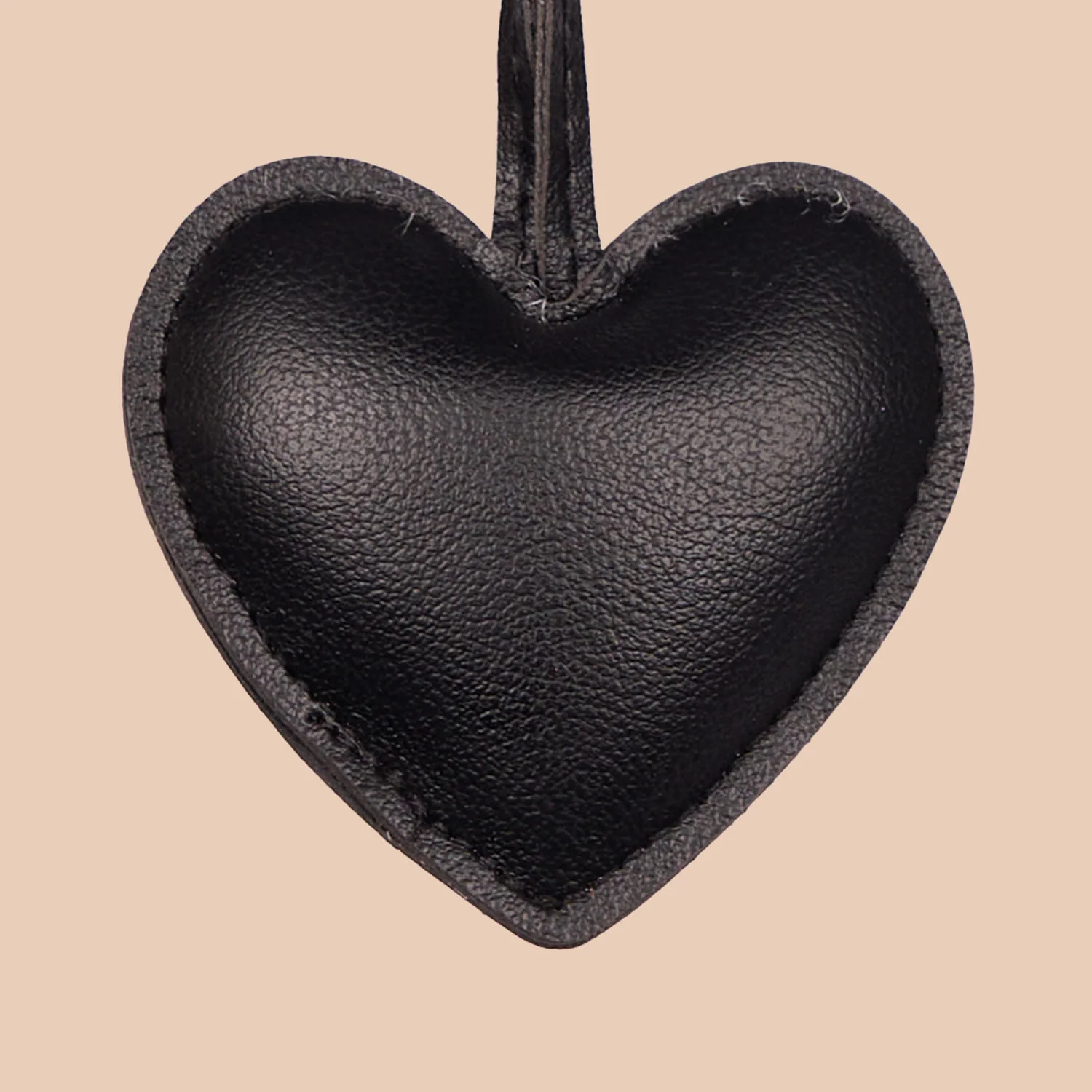 Small Heart Bag Charm - Black - Image 3