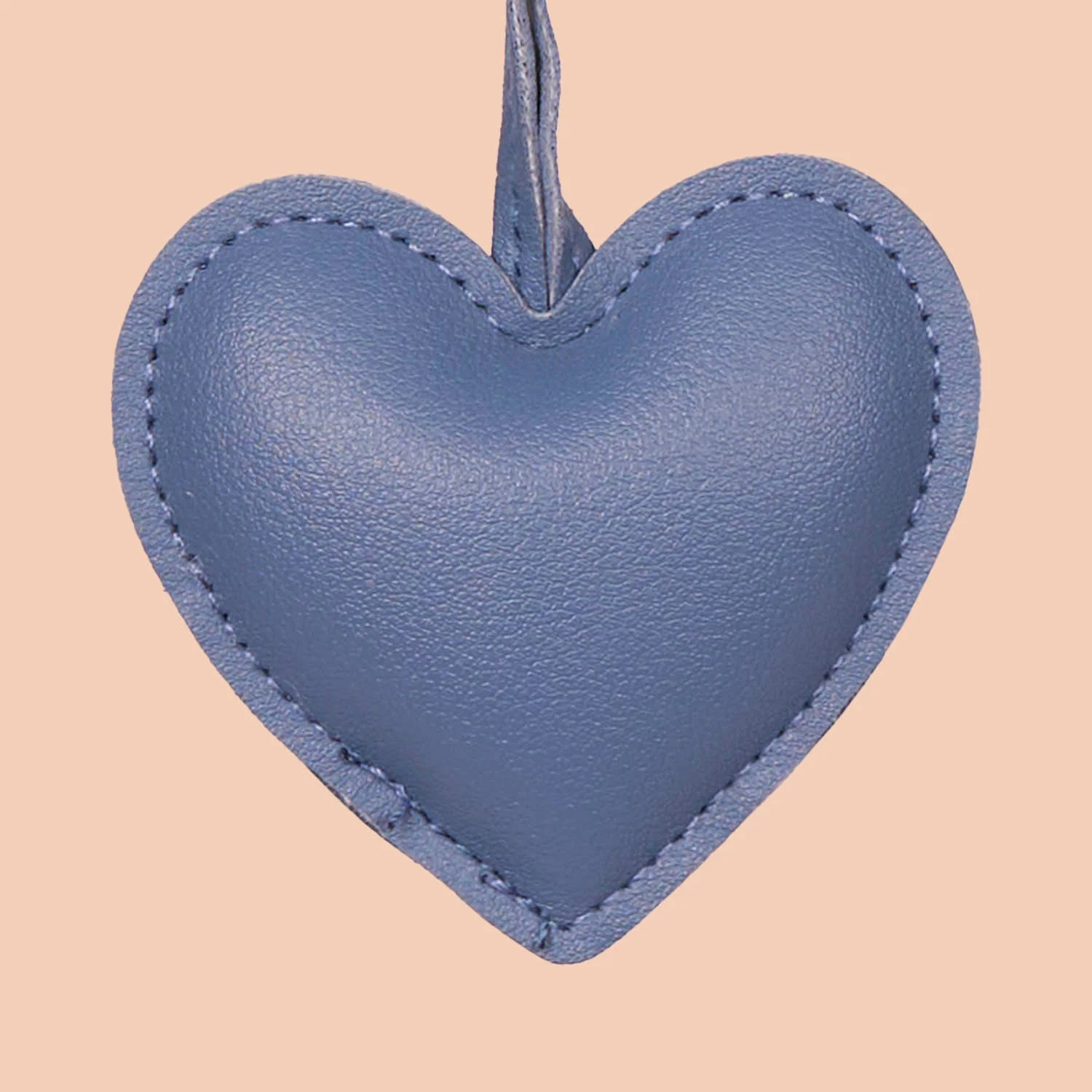Small Heart Bag Charm - Blue - Image 4