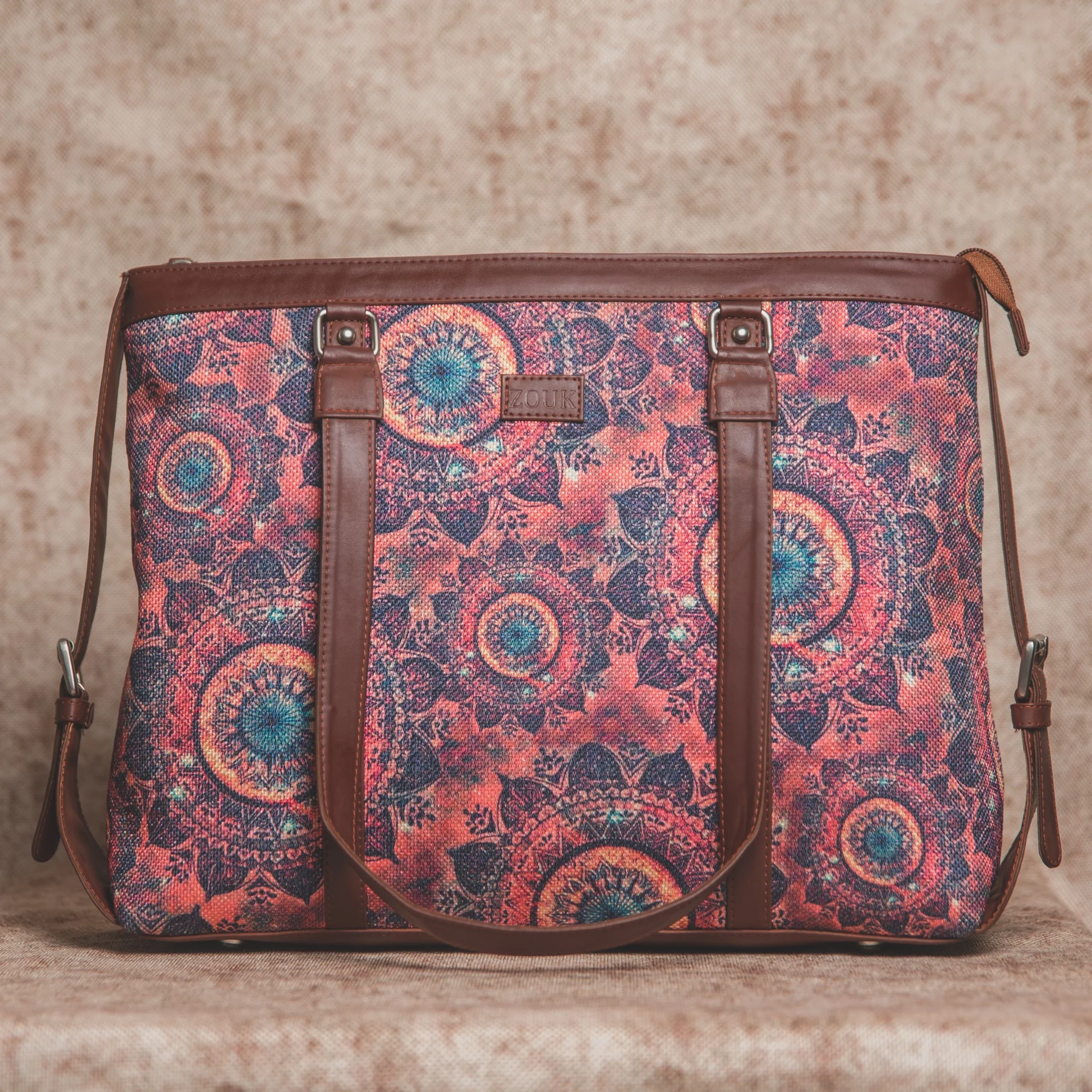 Space Chakra and Lattice Lace - Office Bag & Chain Wallet Combo - Image 2
