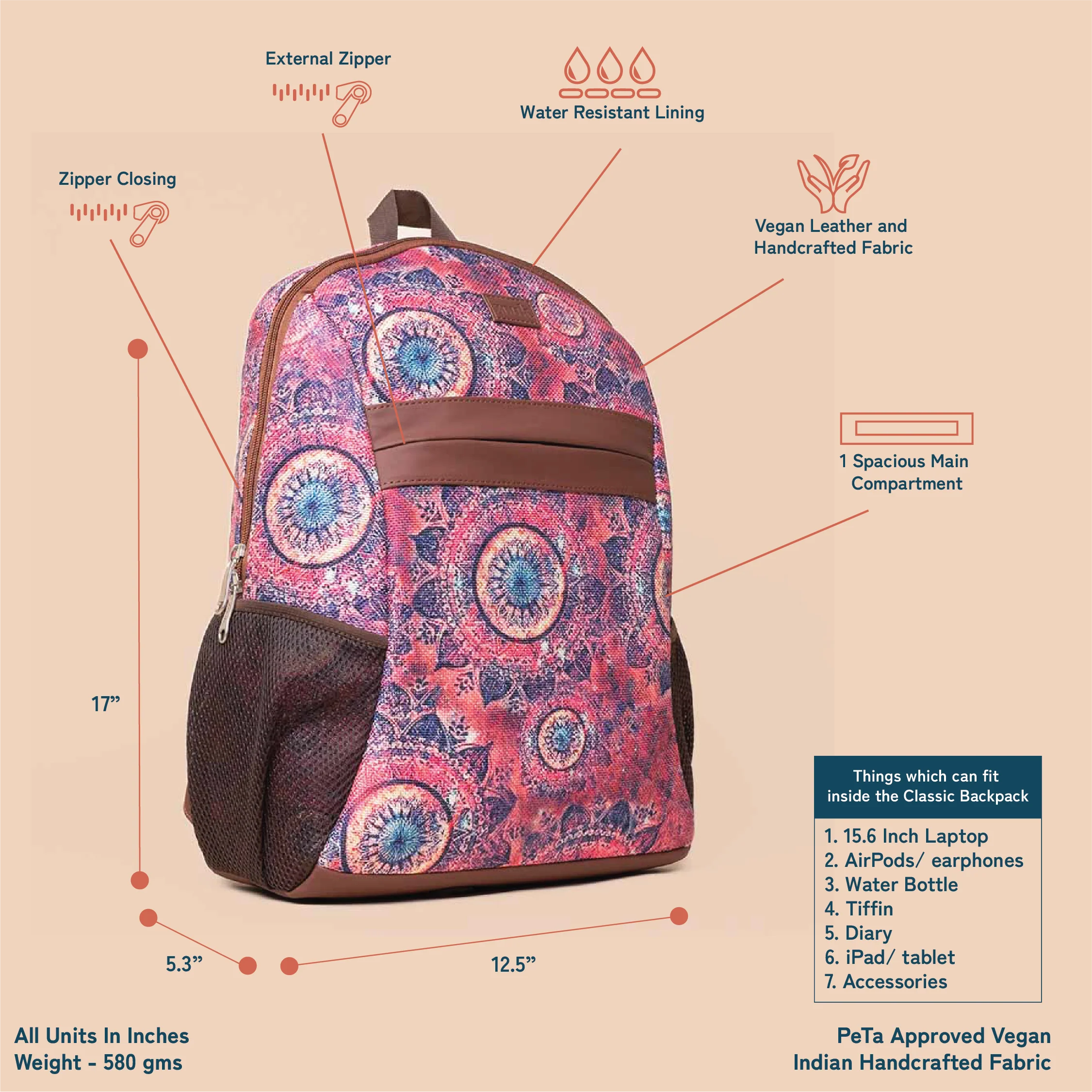 Space Chakra Classic Backpack - Image 3